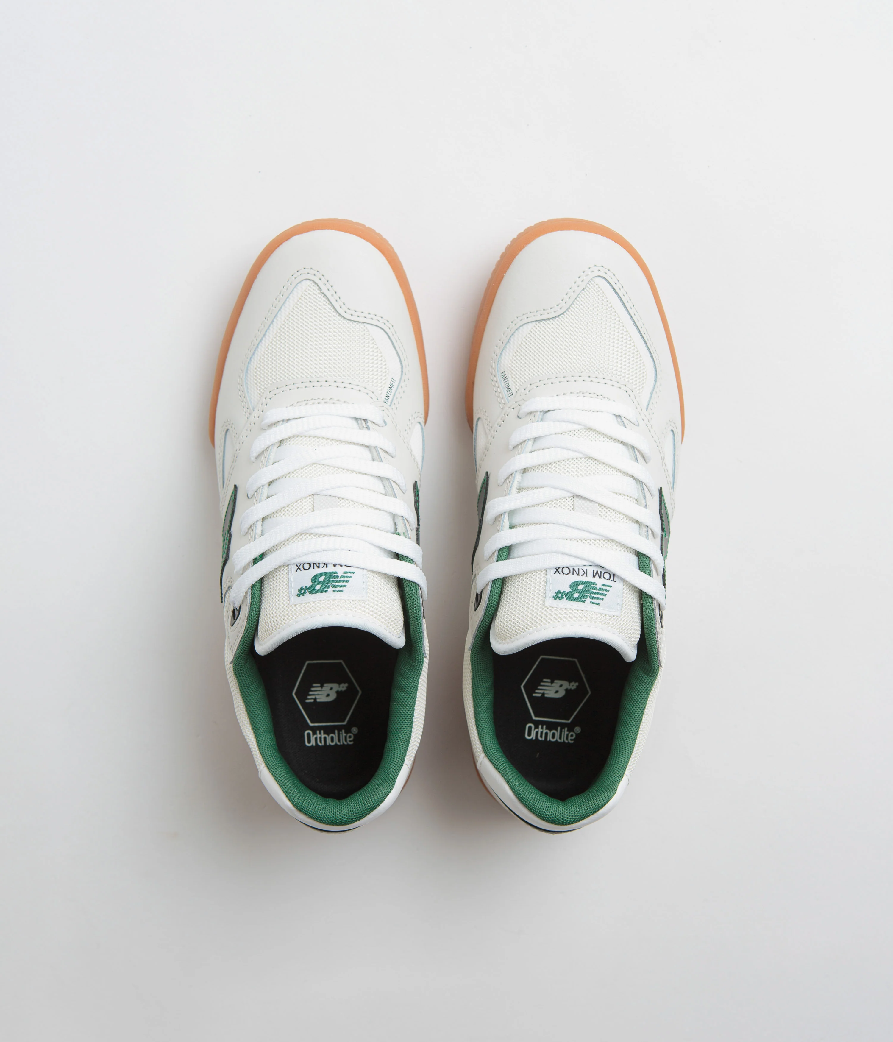 New Balance Numeric 600 Tom Knox Shoes - White / Gum - Image 7