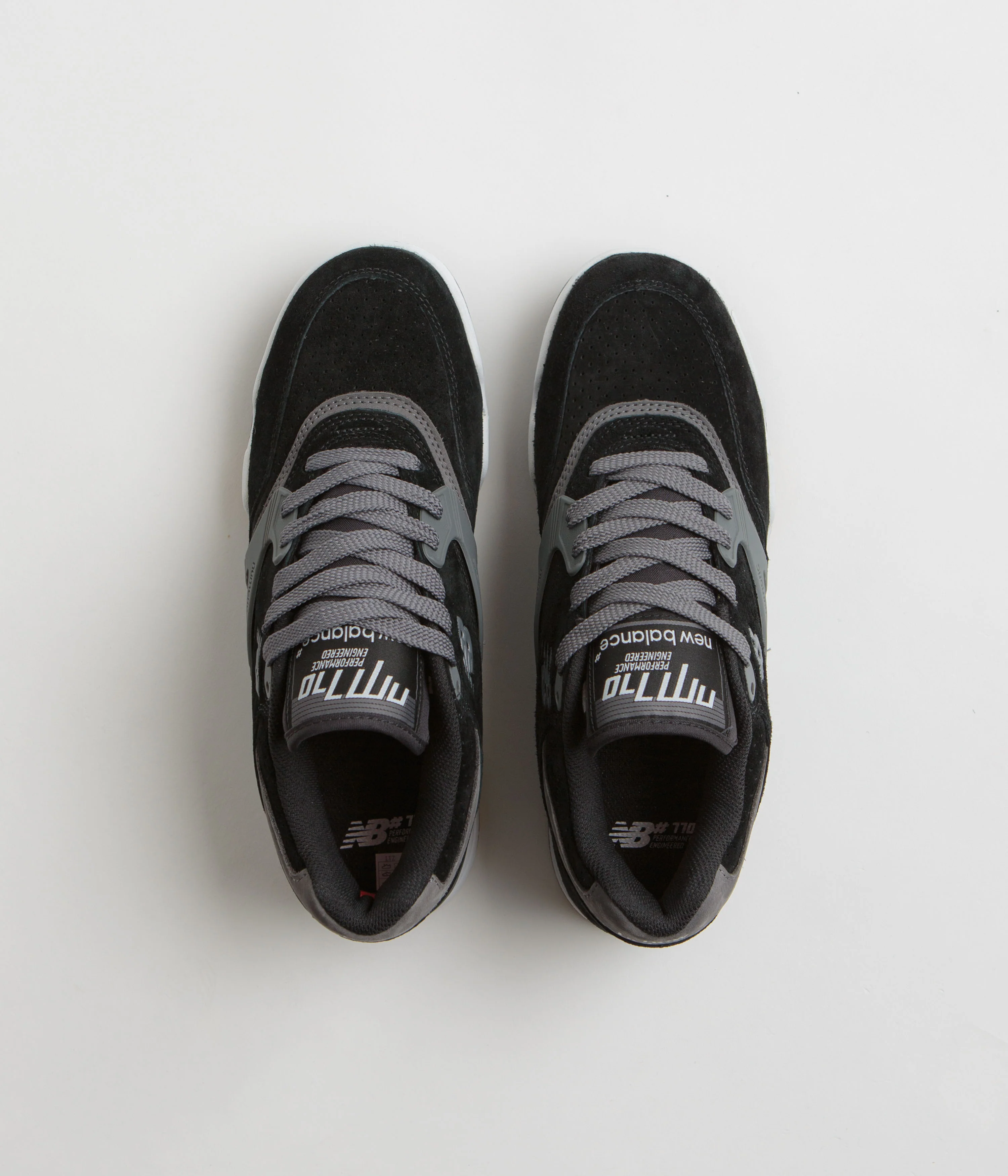 New Balance Numeric 770 Shoes - Black / Charcoal - Image 7