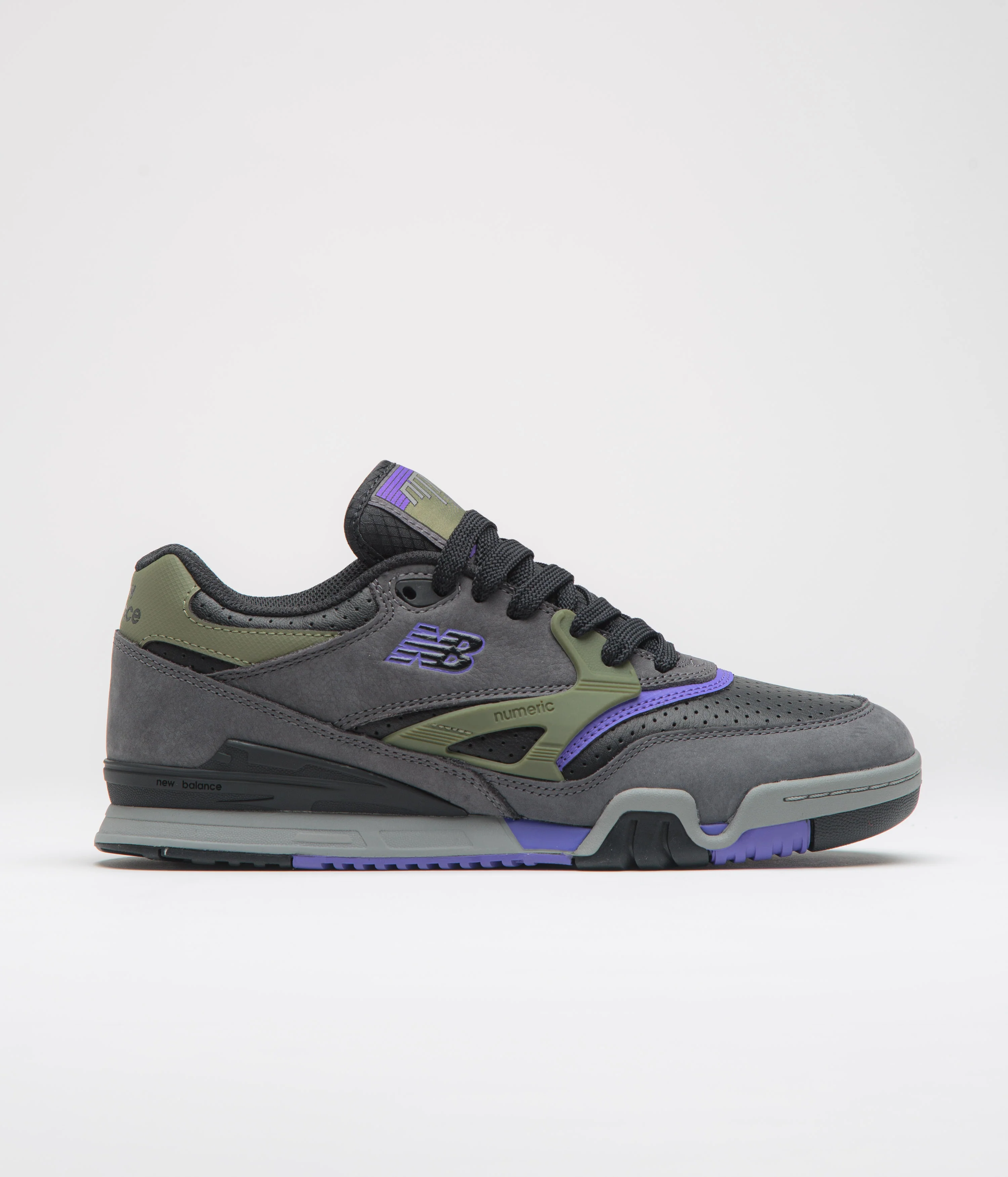 New Balance Numeric 770 Shoes - Charcoal / Purple