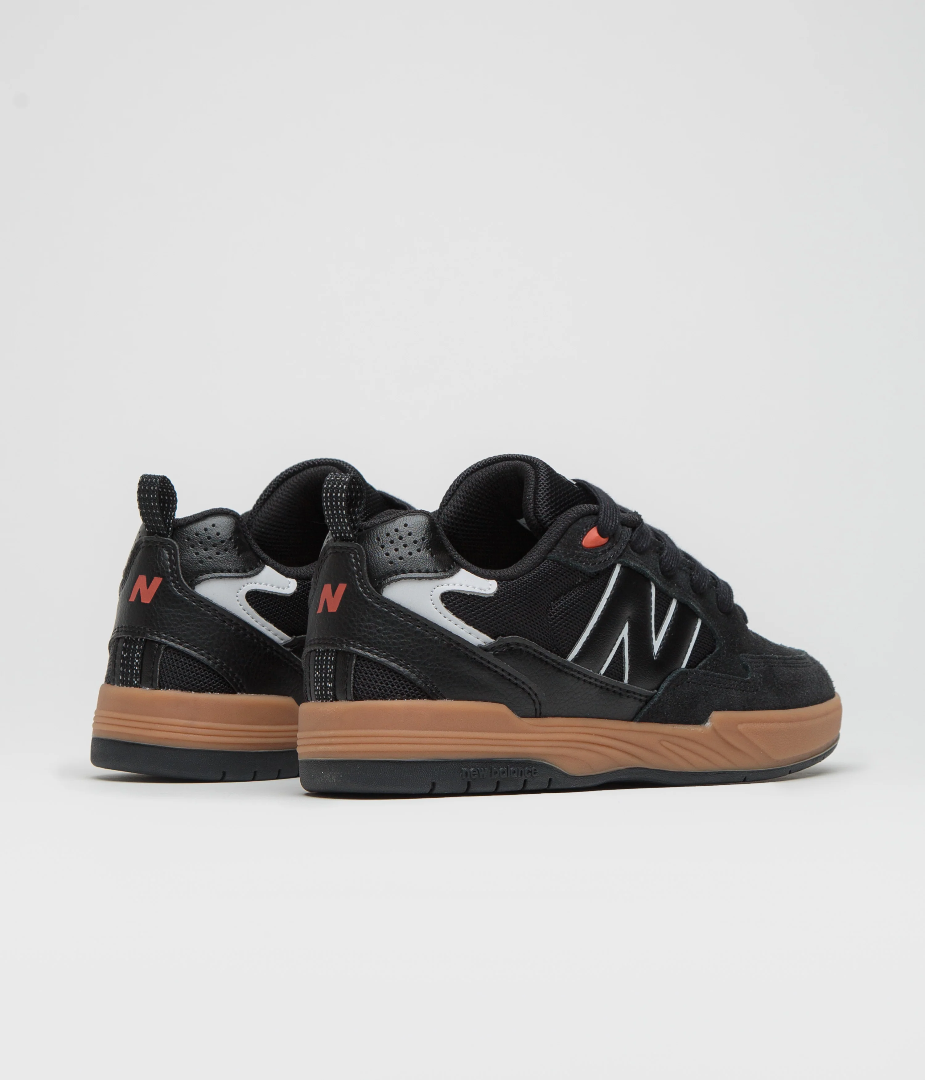 New Balance Numeric 808 Lite Tiago Lemos Shoes - Black / Gum / White - Image 4