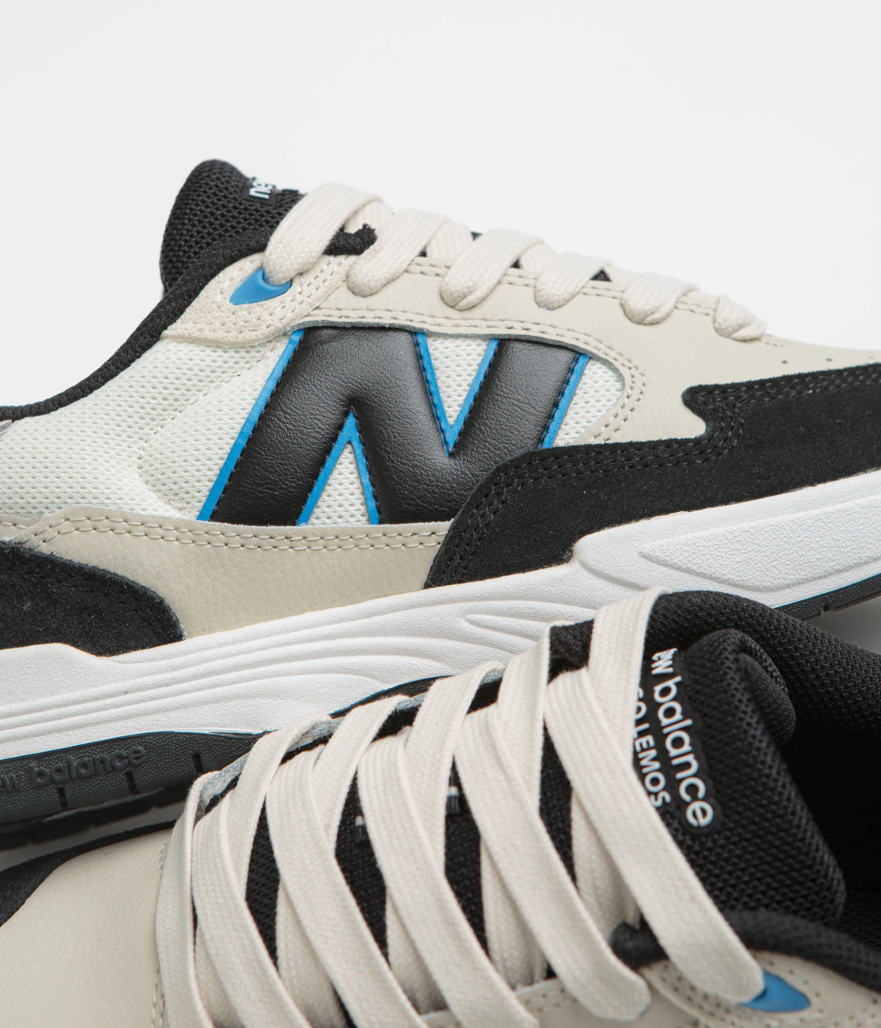 New Balance Numeric 808 Lite Tiago Lemos Shoes - Sea Salt / Black - Image 3