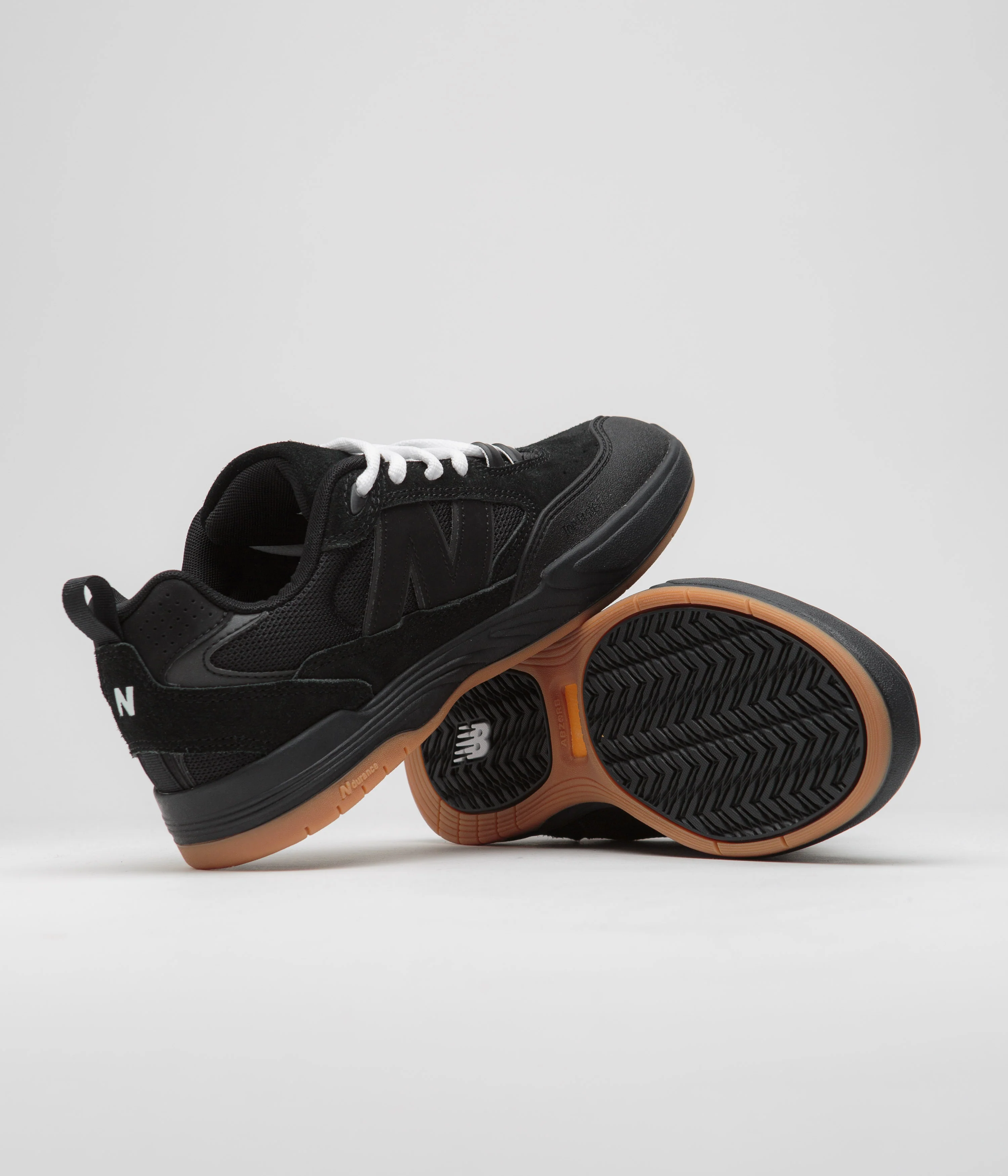 New Balance Numeric 808 Tiago Lemos Shoes - Black / Gum - Image 5