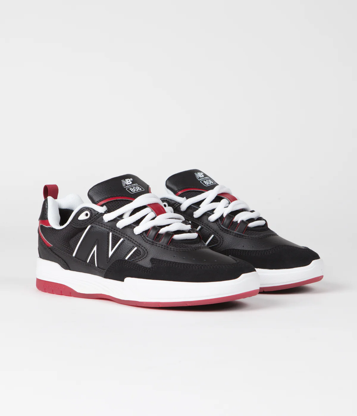 New Balance Numeric 808 Tiago Lemos Shoes - Black / Red - Image 2