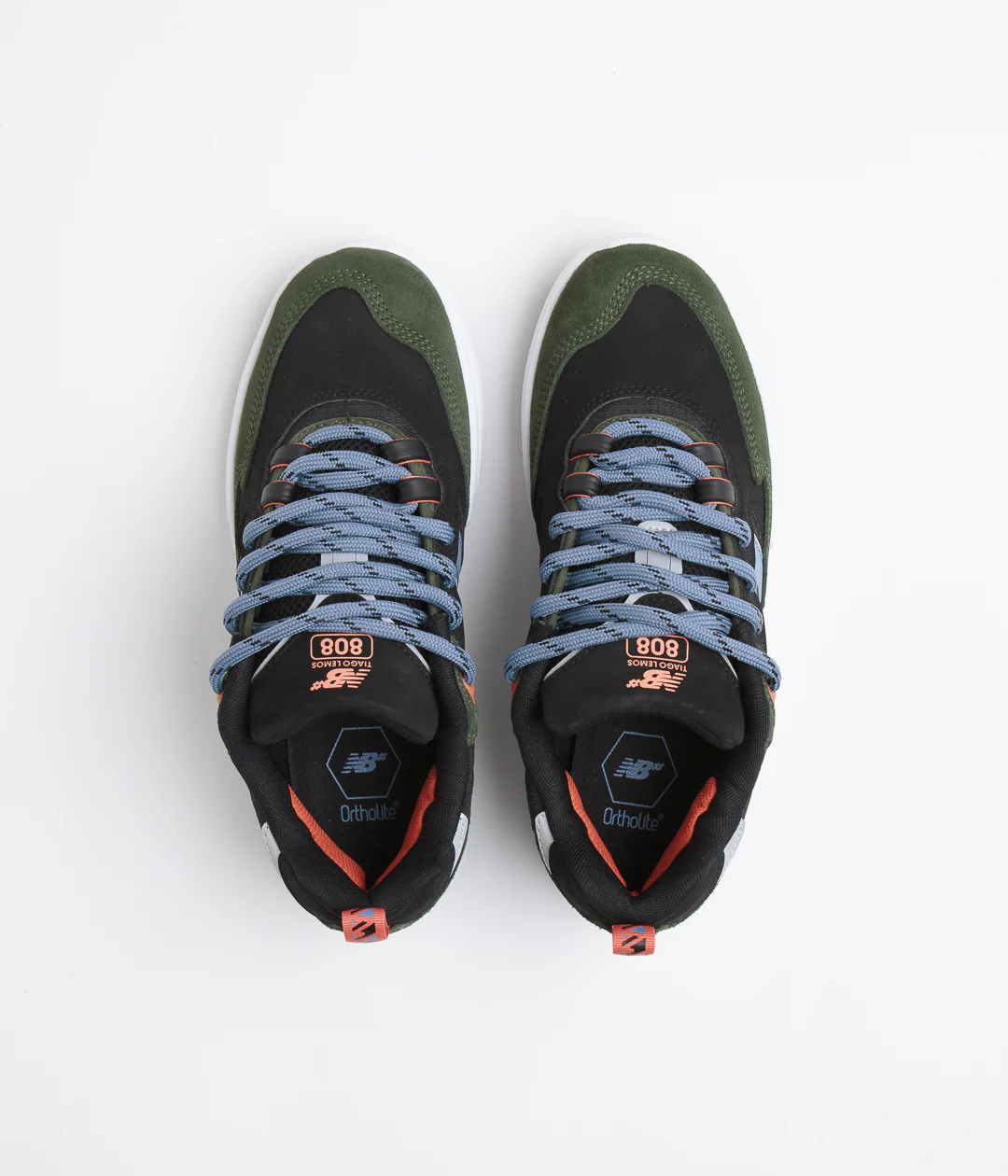New Balance Numeric 808 Tiago Lemos Shoes - Forest / Black - Image 7