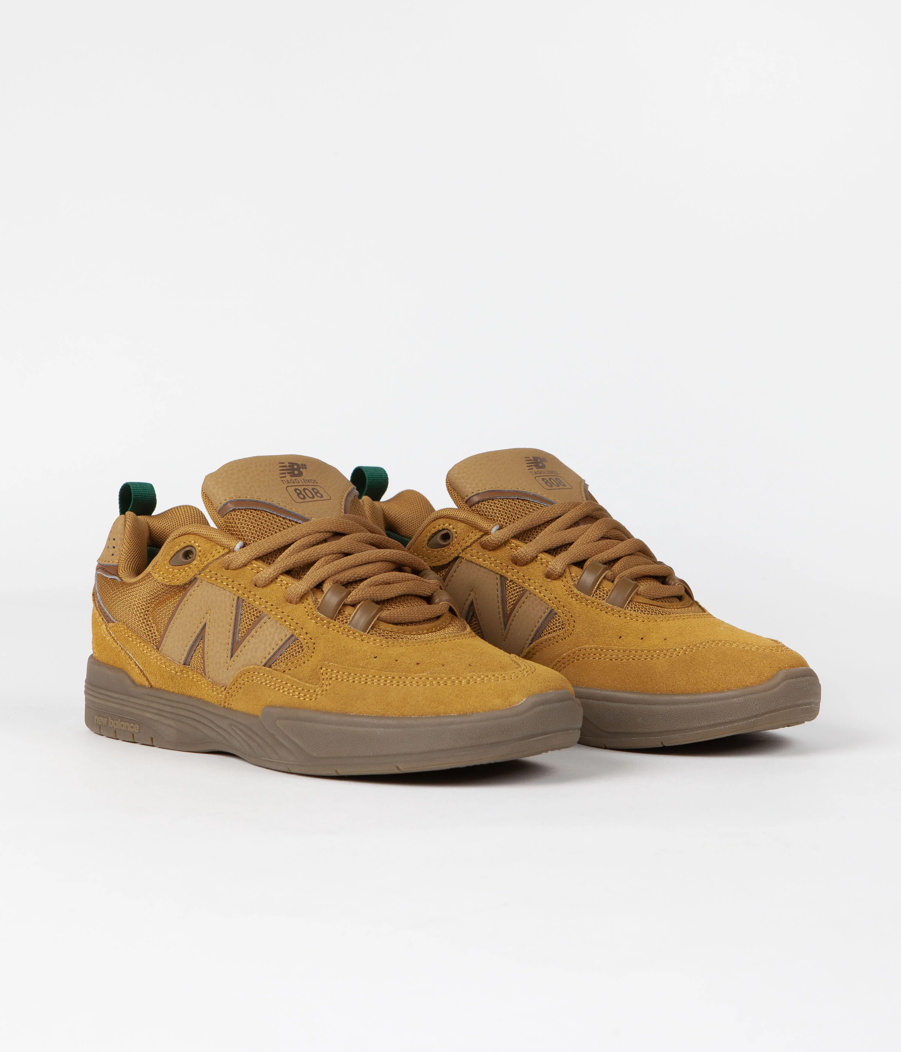 New Balance Numeric 808 Tiago Lemos Shoes - Wheat / Gum - Image 2
