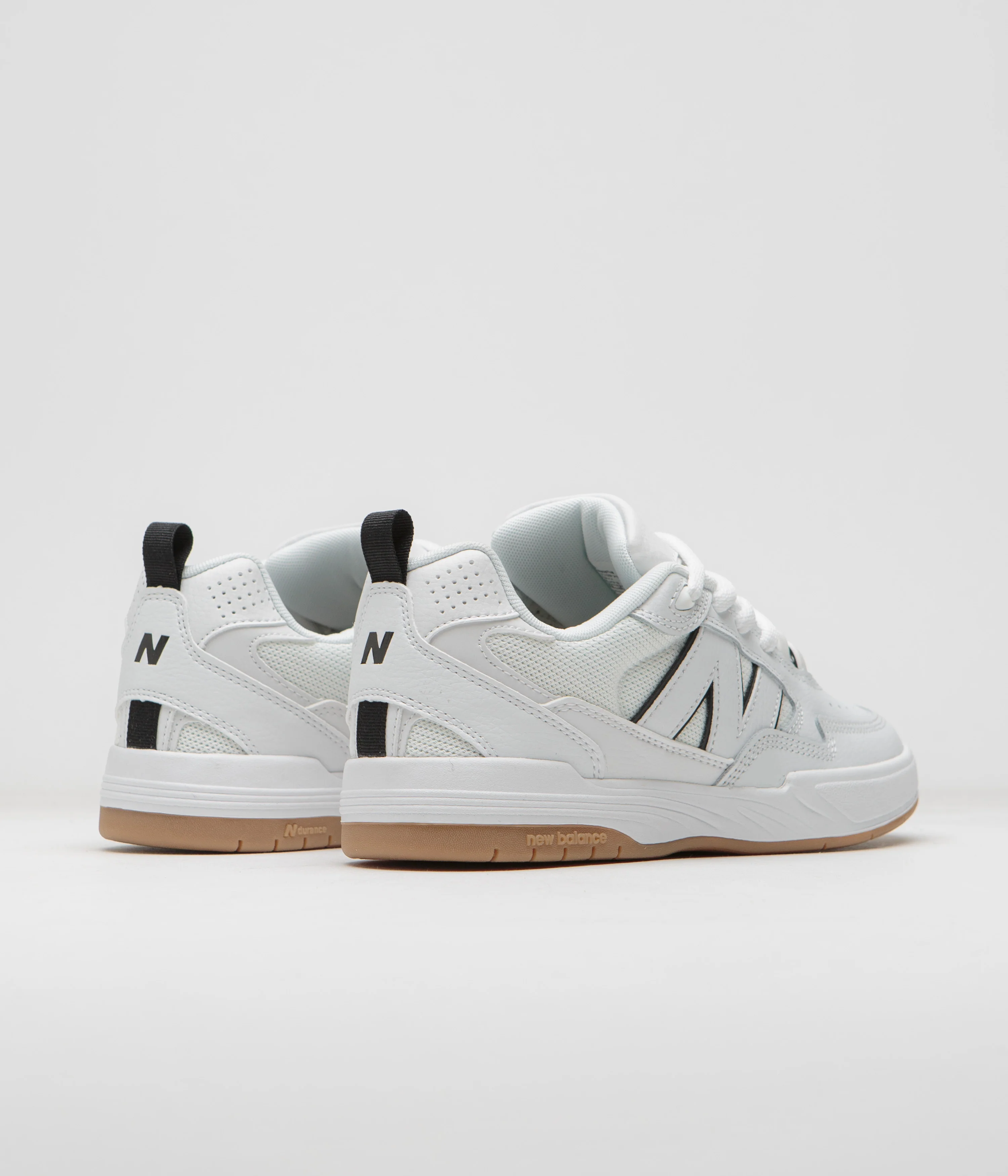 New Balance Numeric 808 Tiago Lemos Shoes - White / Black / Gum - Image 4