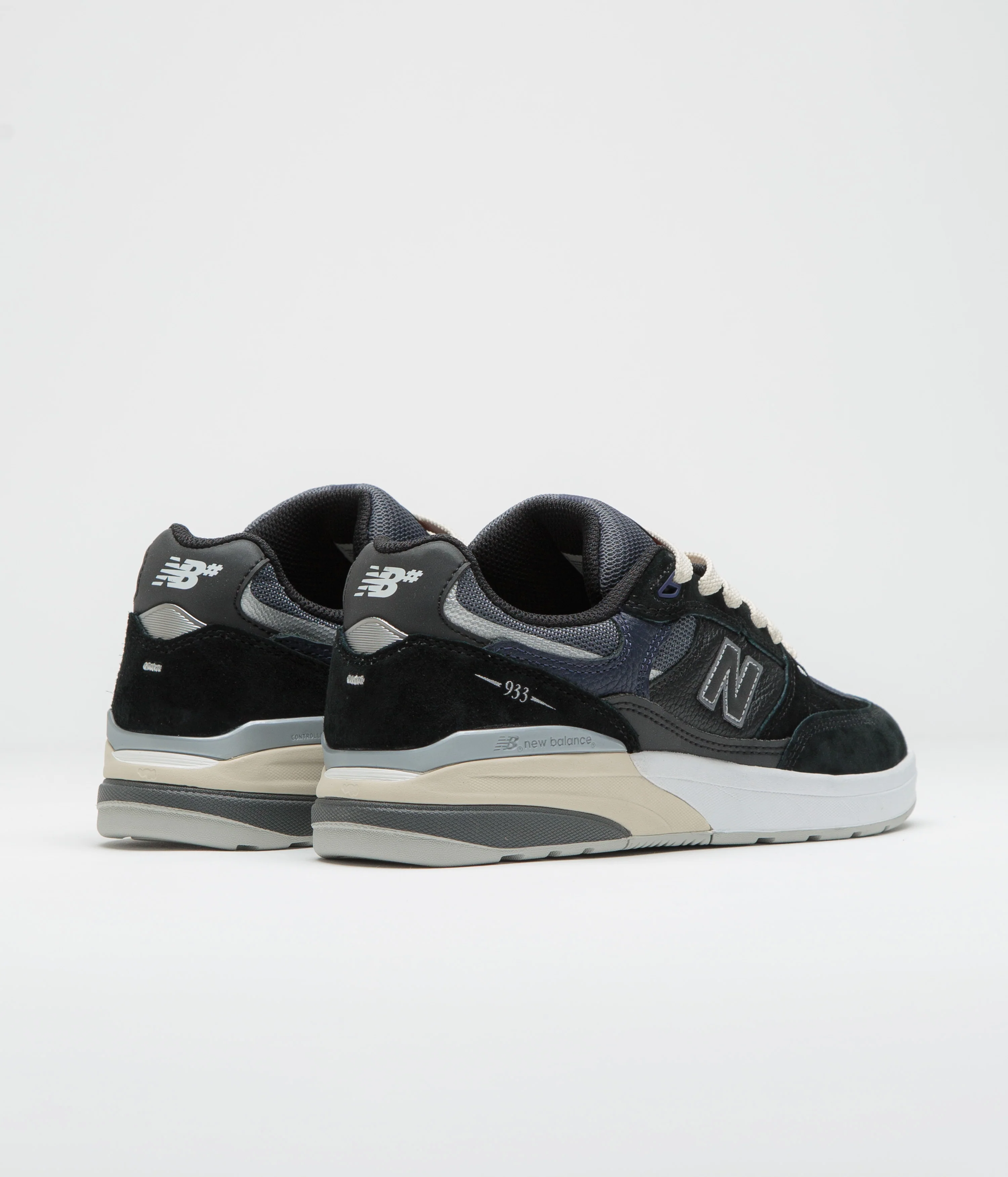 New Balance Numeric 933 Andrew Reynolds Shoes - Black / Navy - Image 4