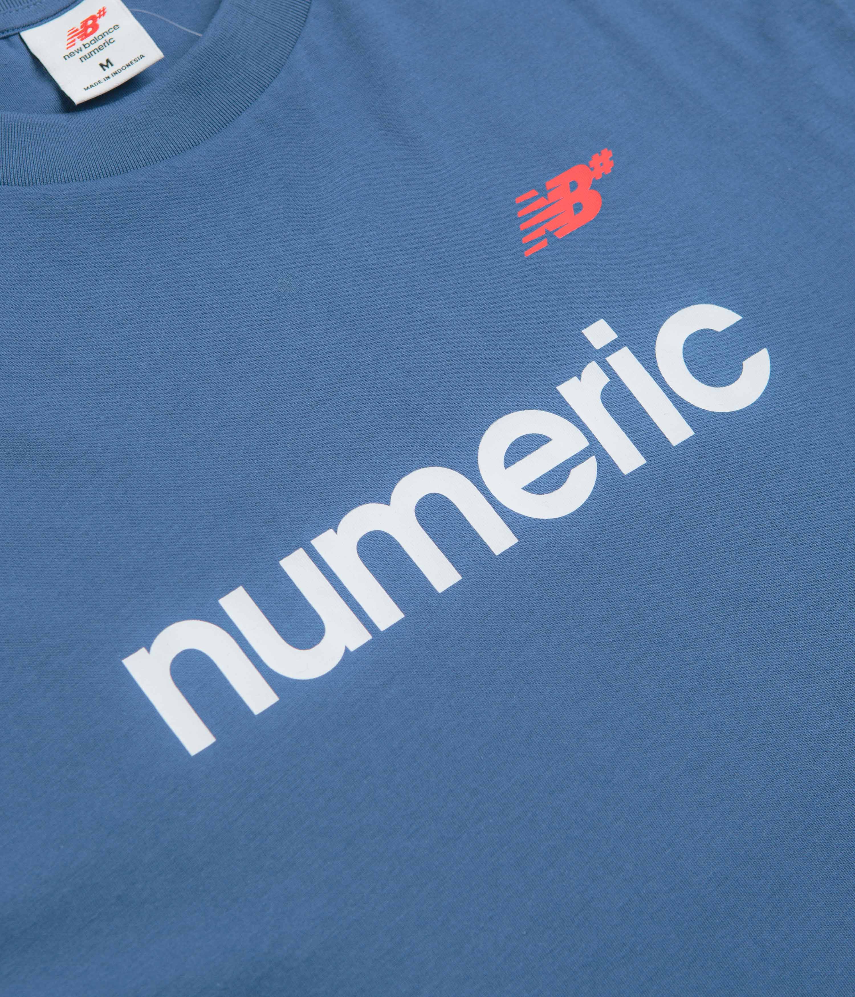 New Balance Numeric Linear Logo T-Shirt - Magic Blue - Image 3