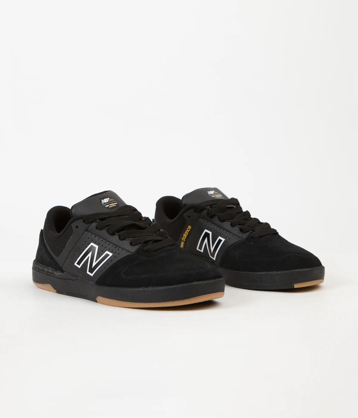 New Balance Numeric PJ Ladd 533 Shoes - Black / Gold Rush - Image 2