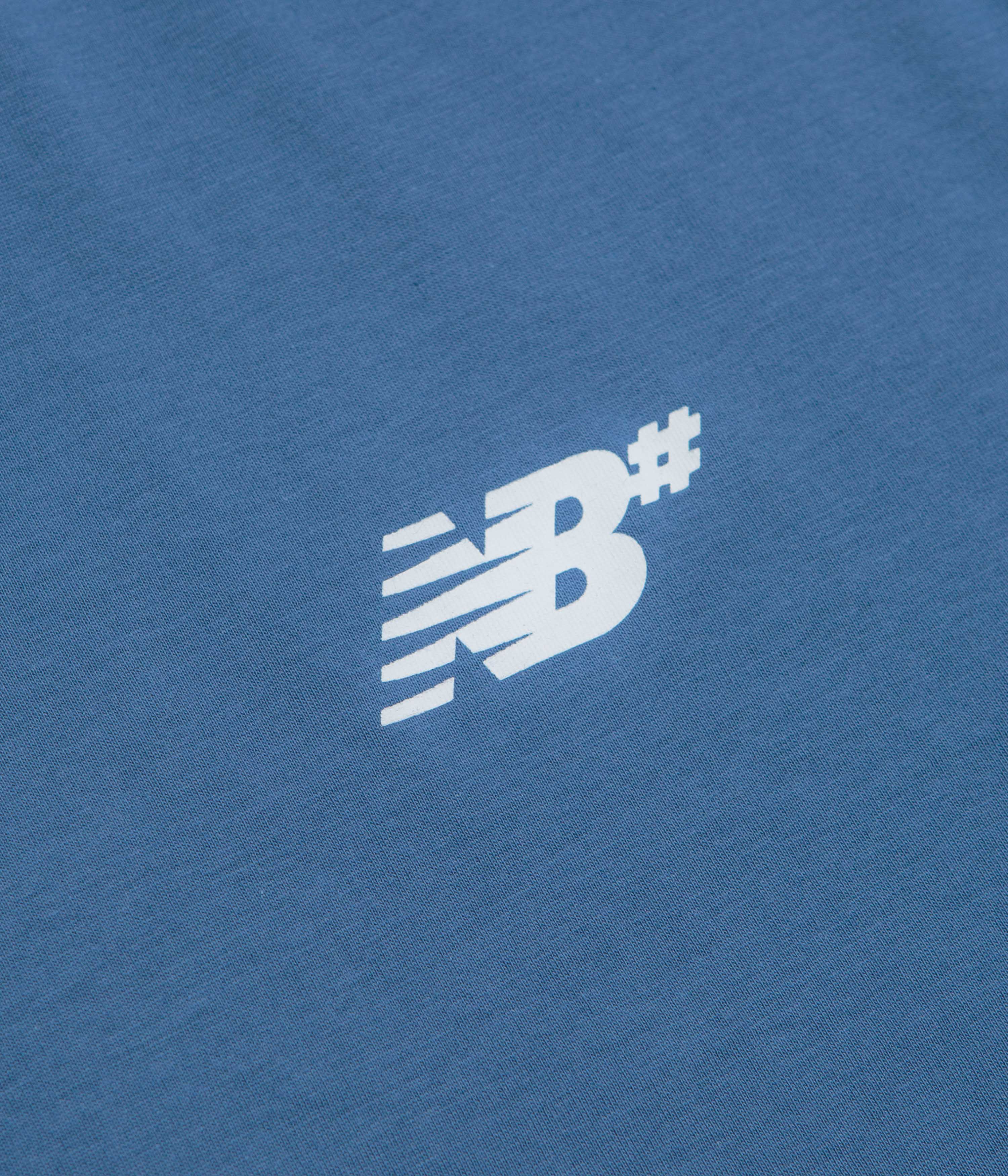 New Balance Numeric Small NB Logo T-Shirt - Magic Blue - Image 3