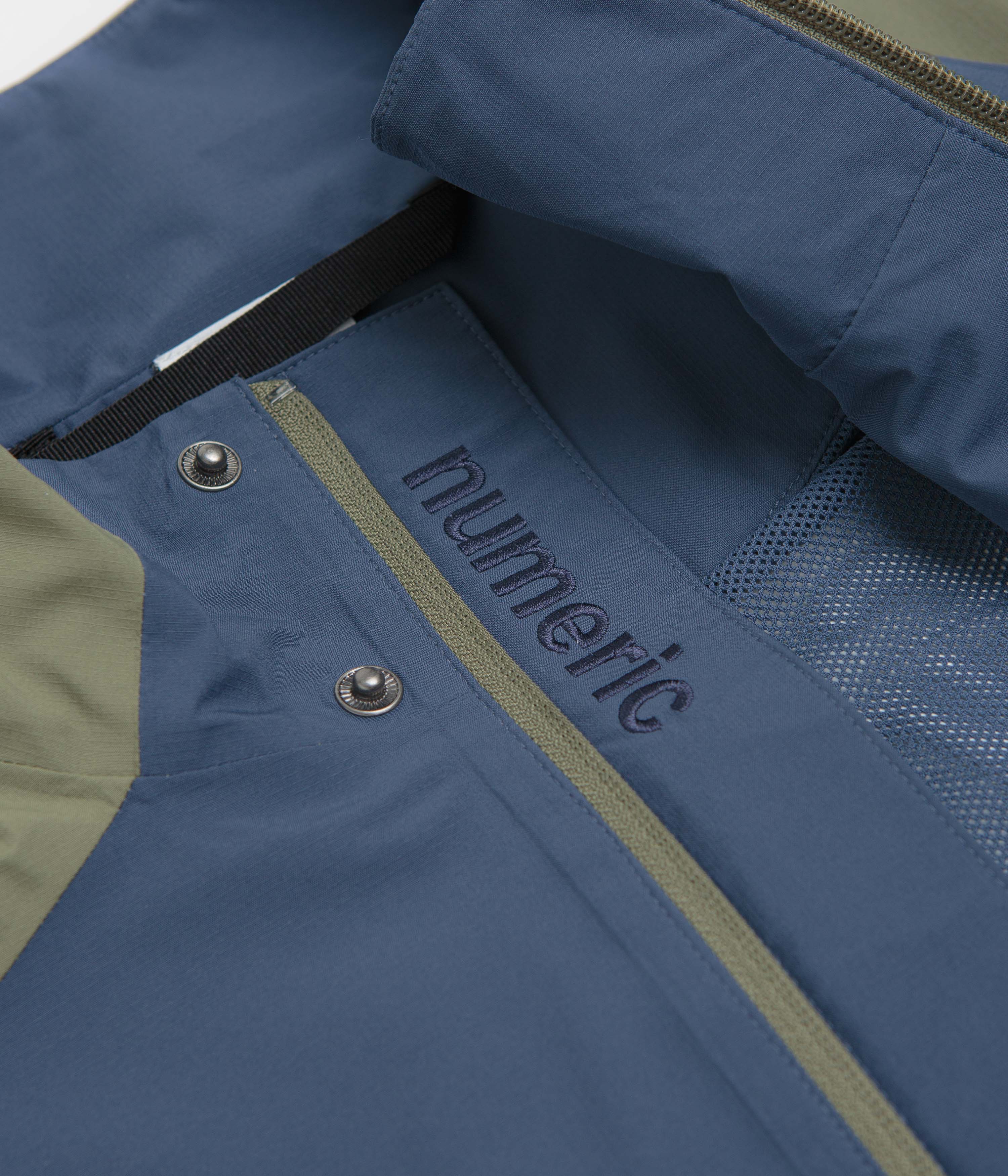 New Balance Numeric Waterproof Jacket - Khaki / Blue - Image 7