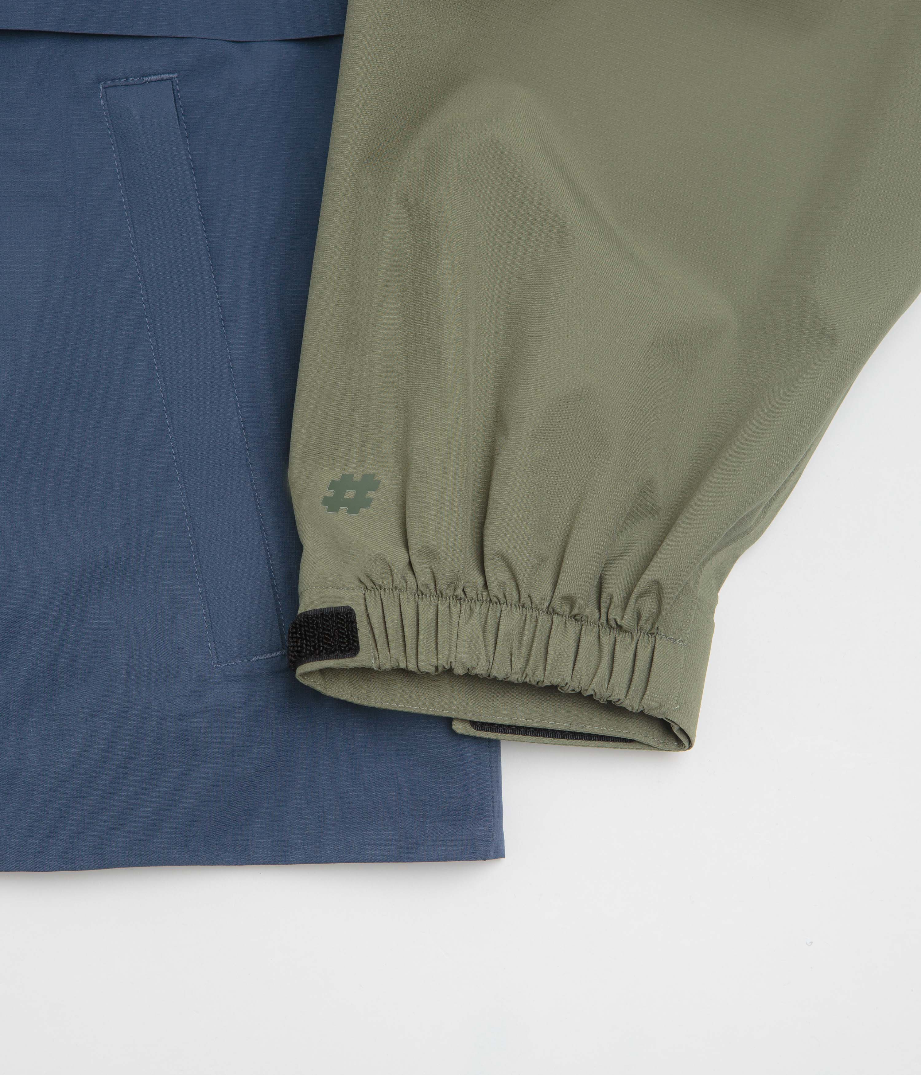 New Balance Numeric Waterproof Jacket - Khaki / Blue - Image 9
