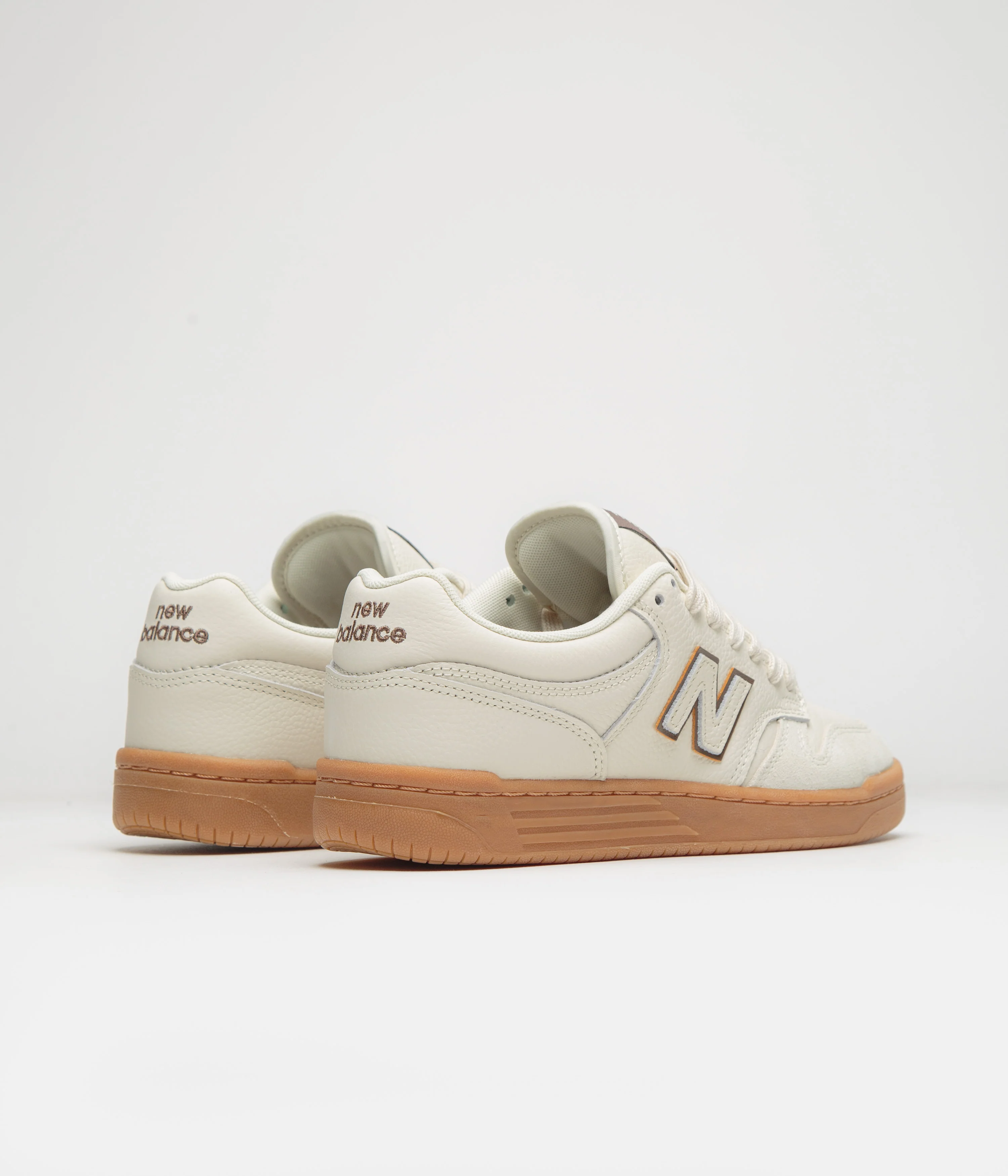 New Balance Numeric x Andrew Reynolds 480 Shoes - Sea Salt / Brown - Image 3