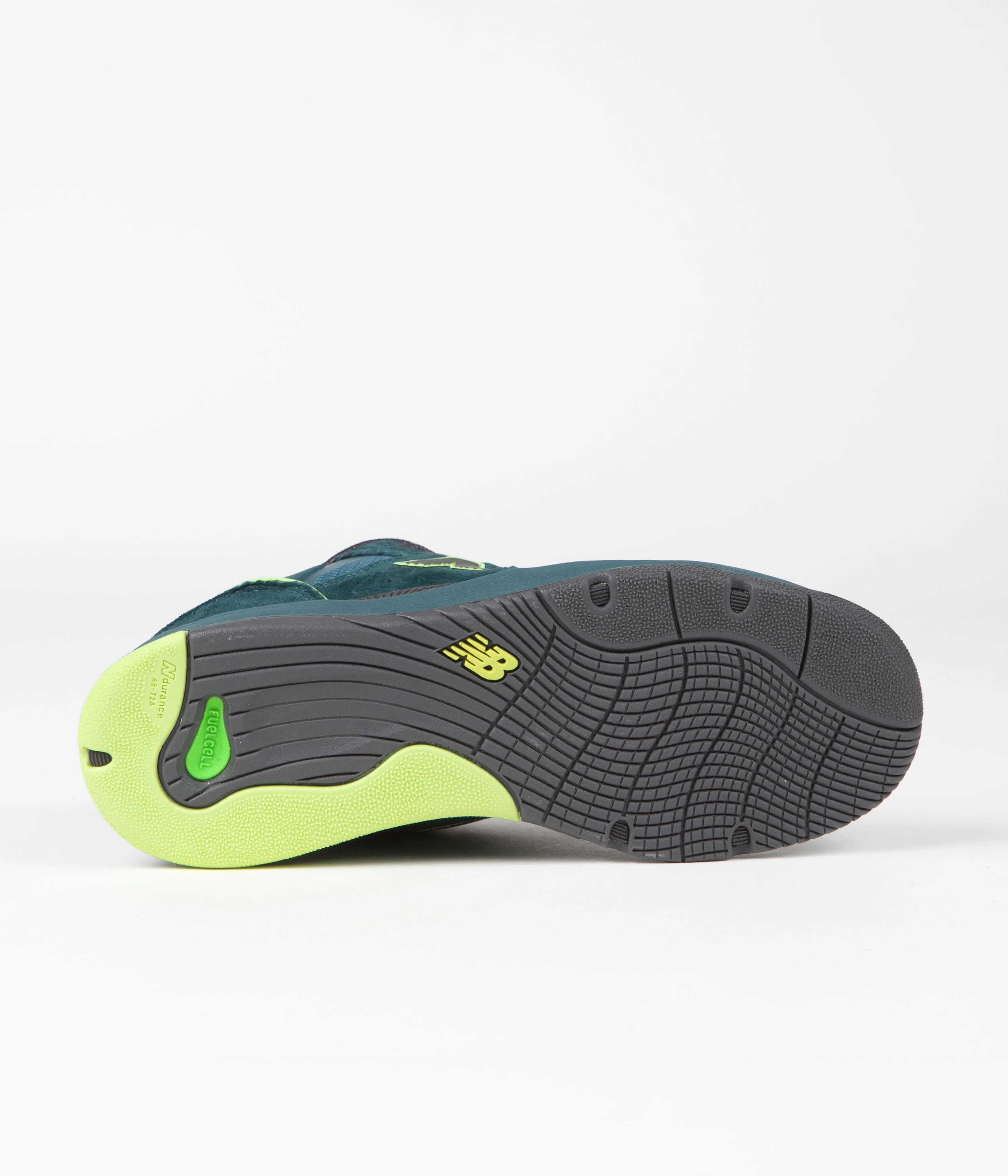 New Balance Numeric x Primitive 1010 Tiago Lemos Shoes - Deep Teal / Lime Green - Image 6