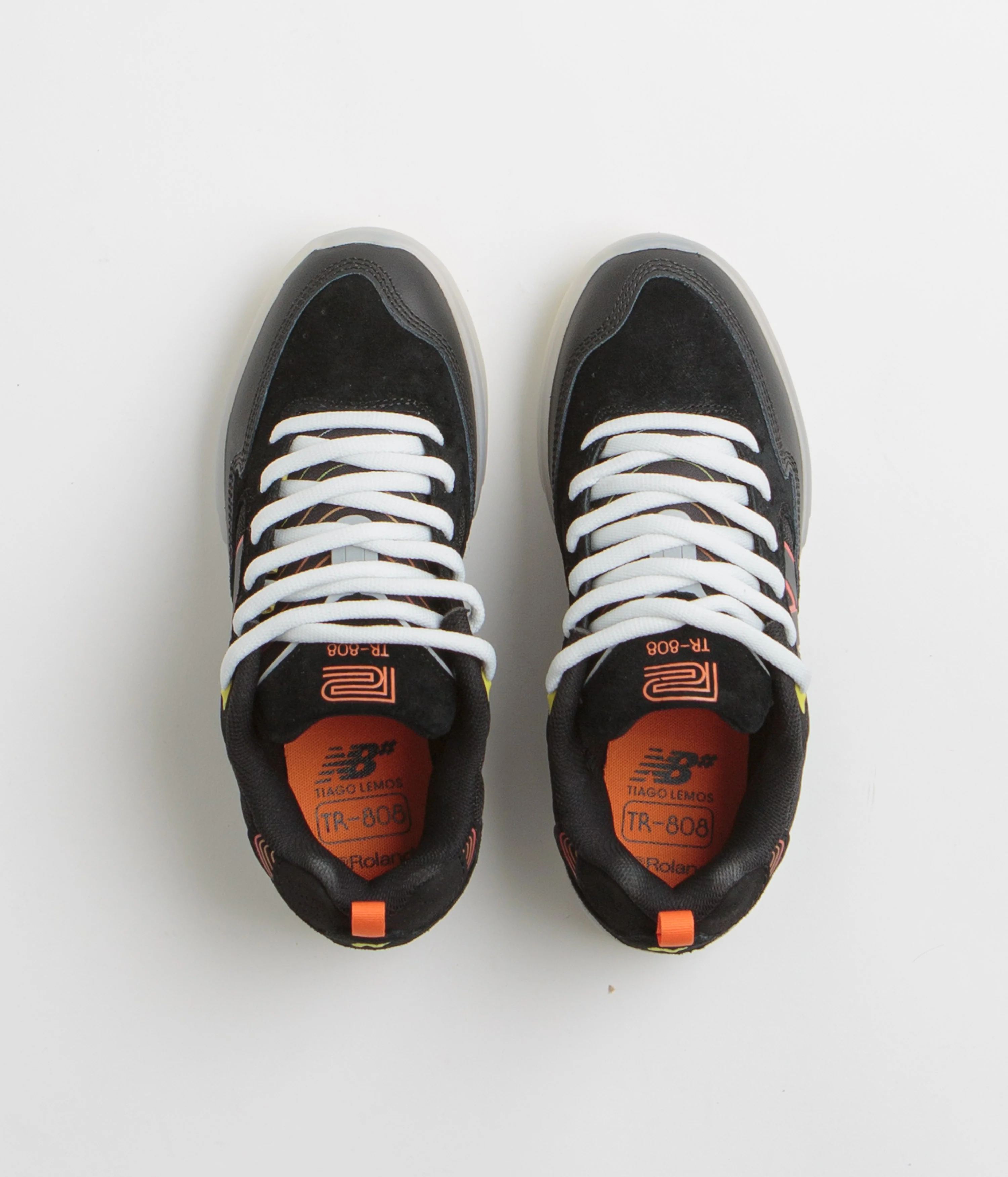 New Balance Numeric x Roland 808 Lite Tiago Lemos Shoes - Black / Orange - Image 9