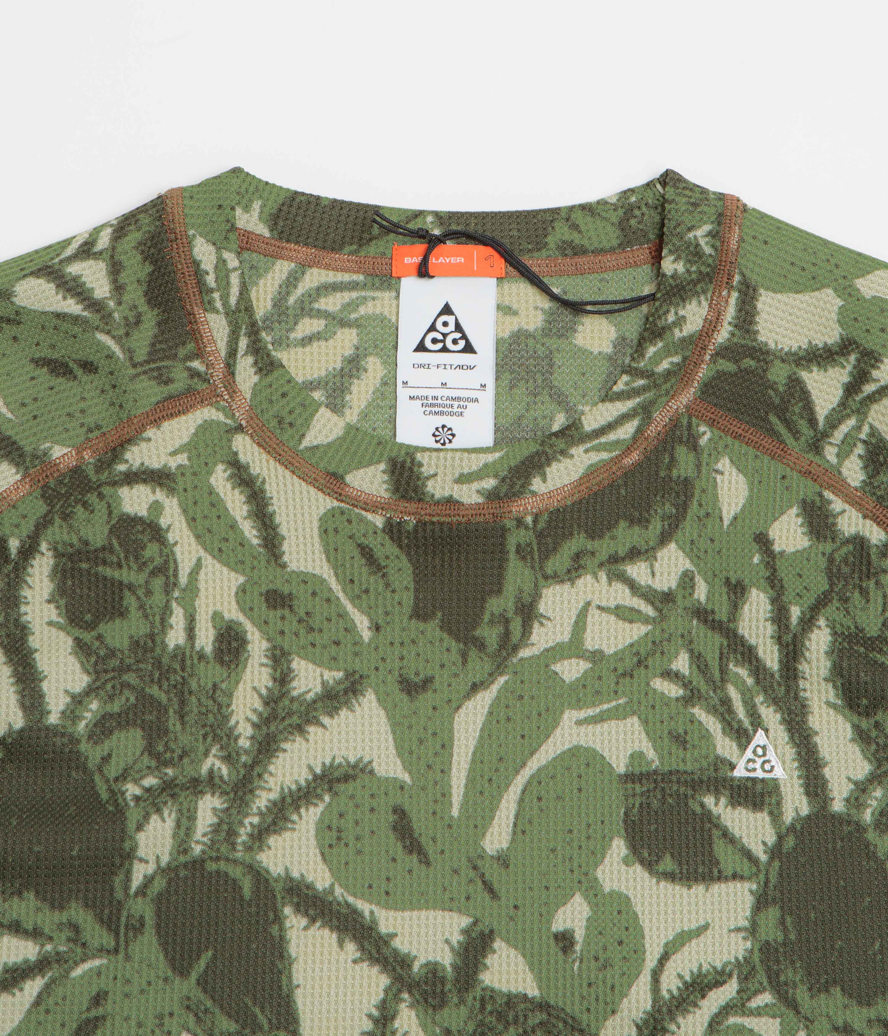 Nike ACG AOP Chinati T-Shirt  - Light Khaki / Cargo Khaki / Summit White - Image 2