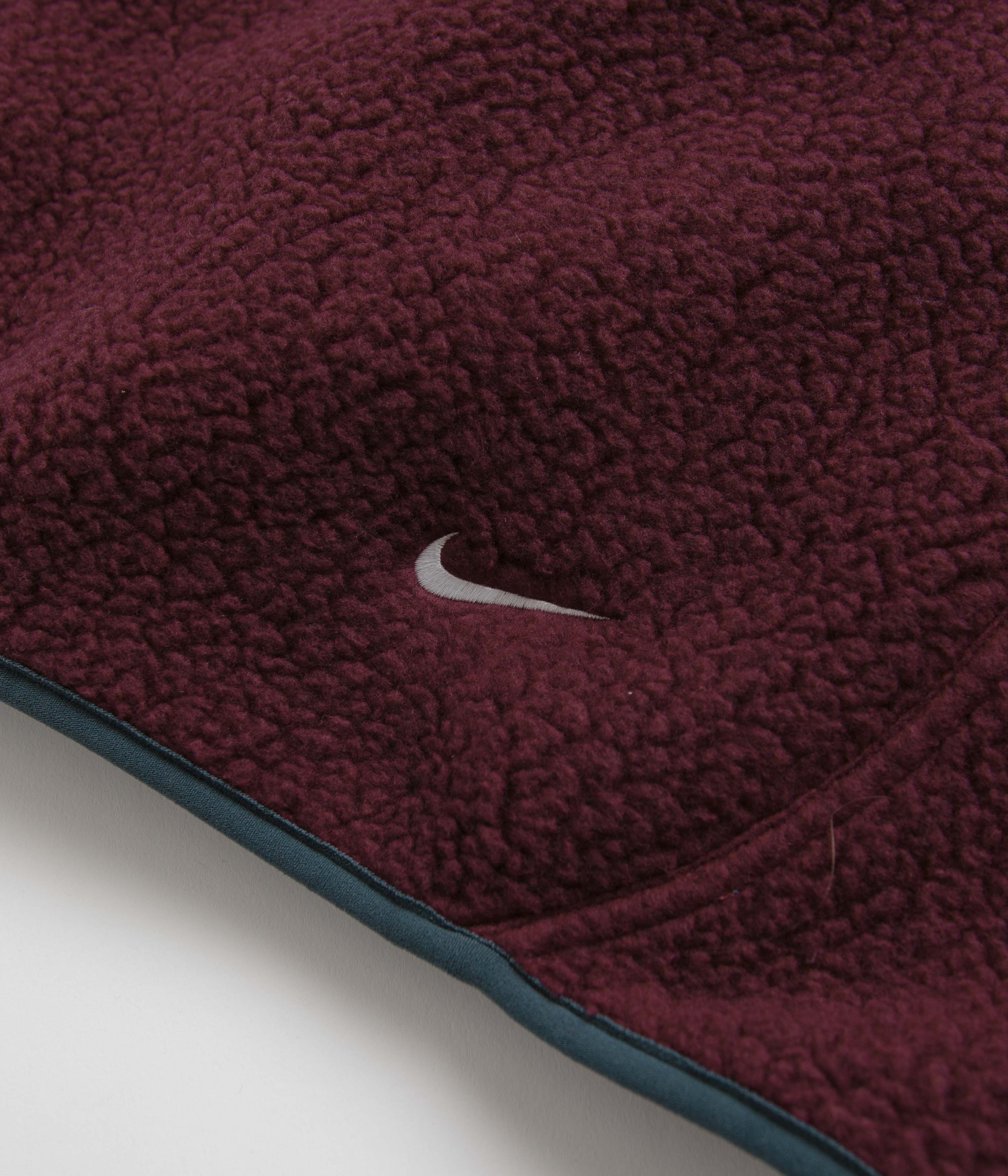 Nike ACG Arctic Wolf Full Zip Fleece - Night Maroon / Deep Jungle / Summit White - Image 7