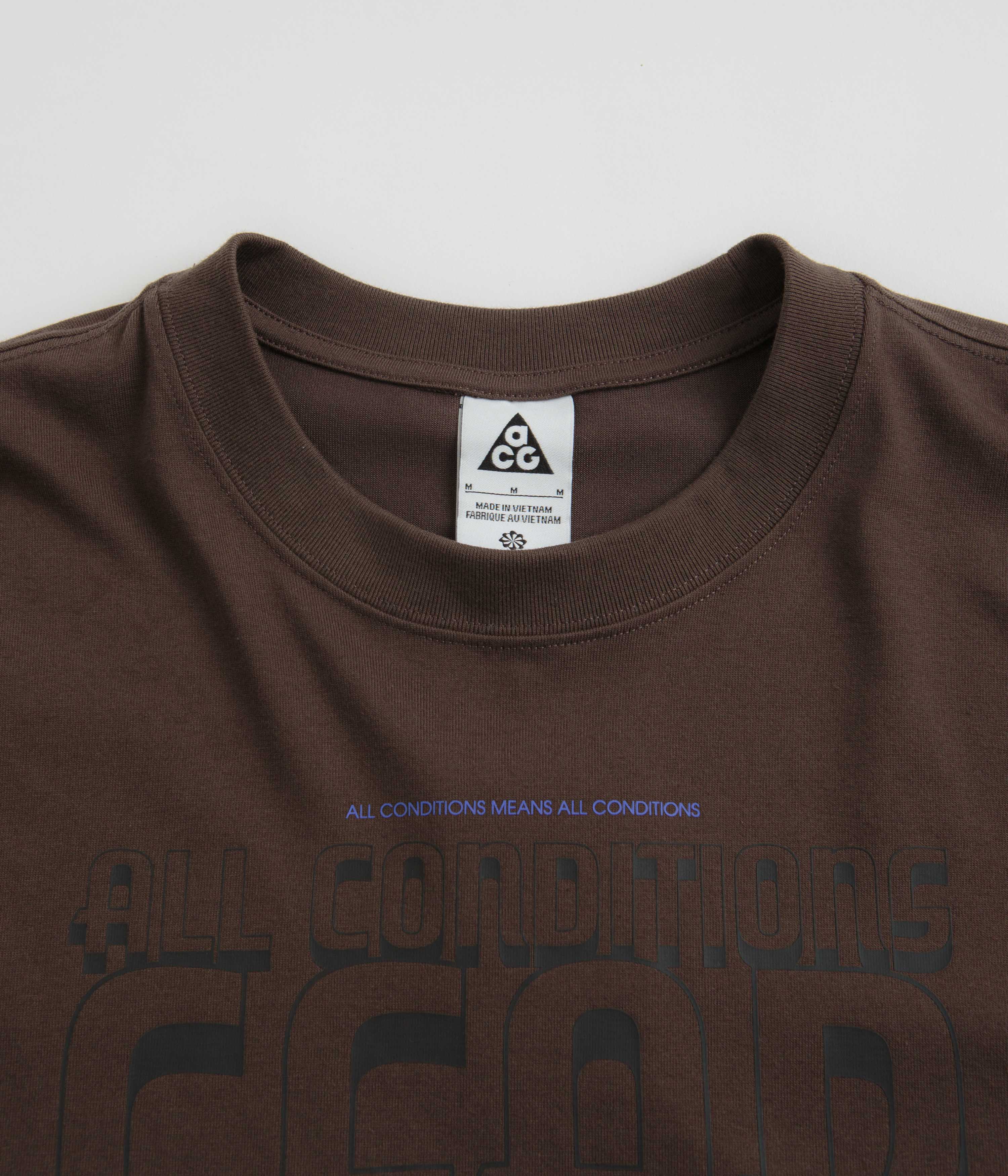 Nike ACG Bridge of Gods Long Sleeve T-Shirt - Baroque Brown - Image 2