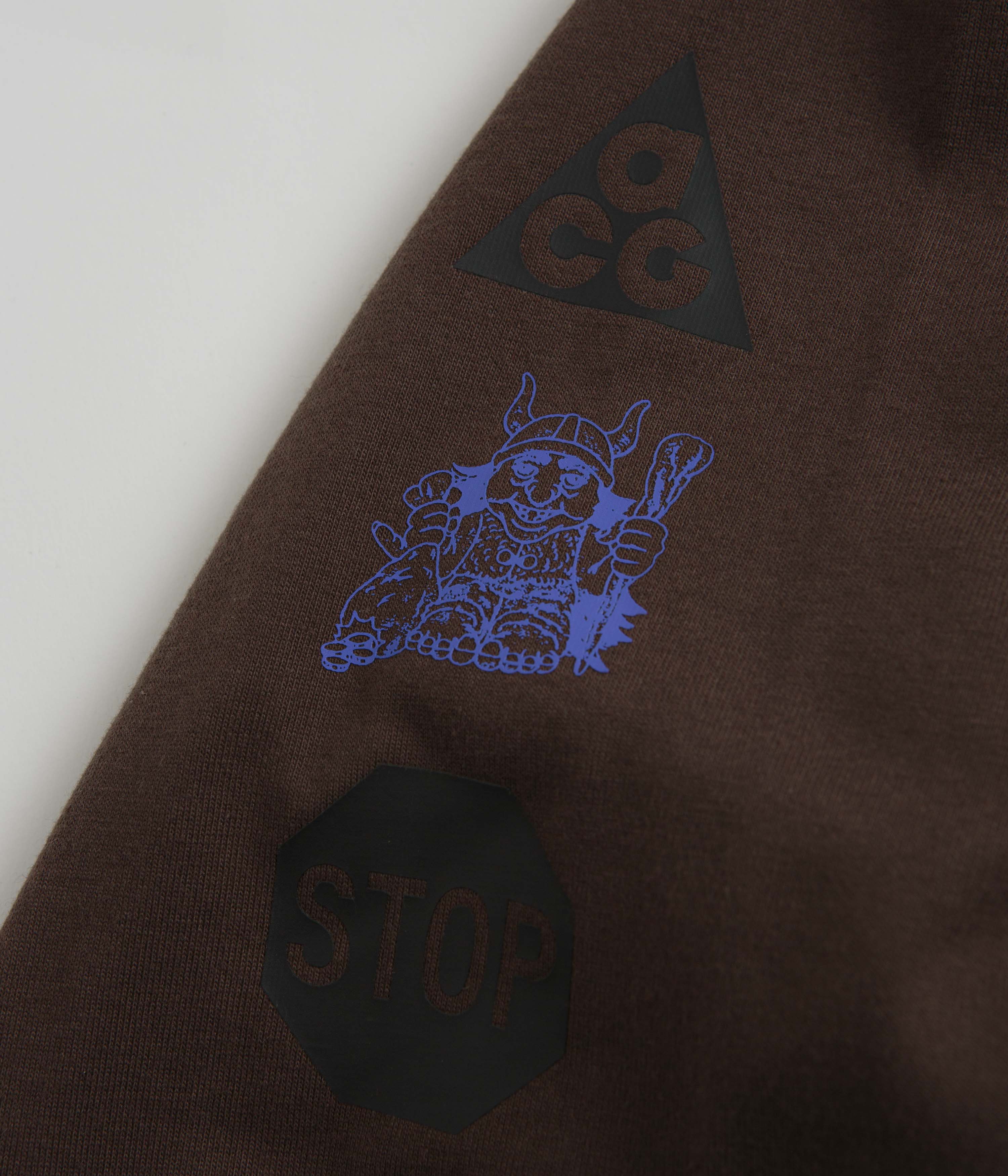 Nike ACG Bridge of Gods Long Sleeve T-Shirt - Baroque Brown - Image 4