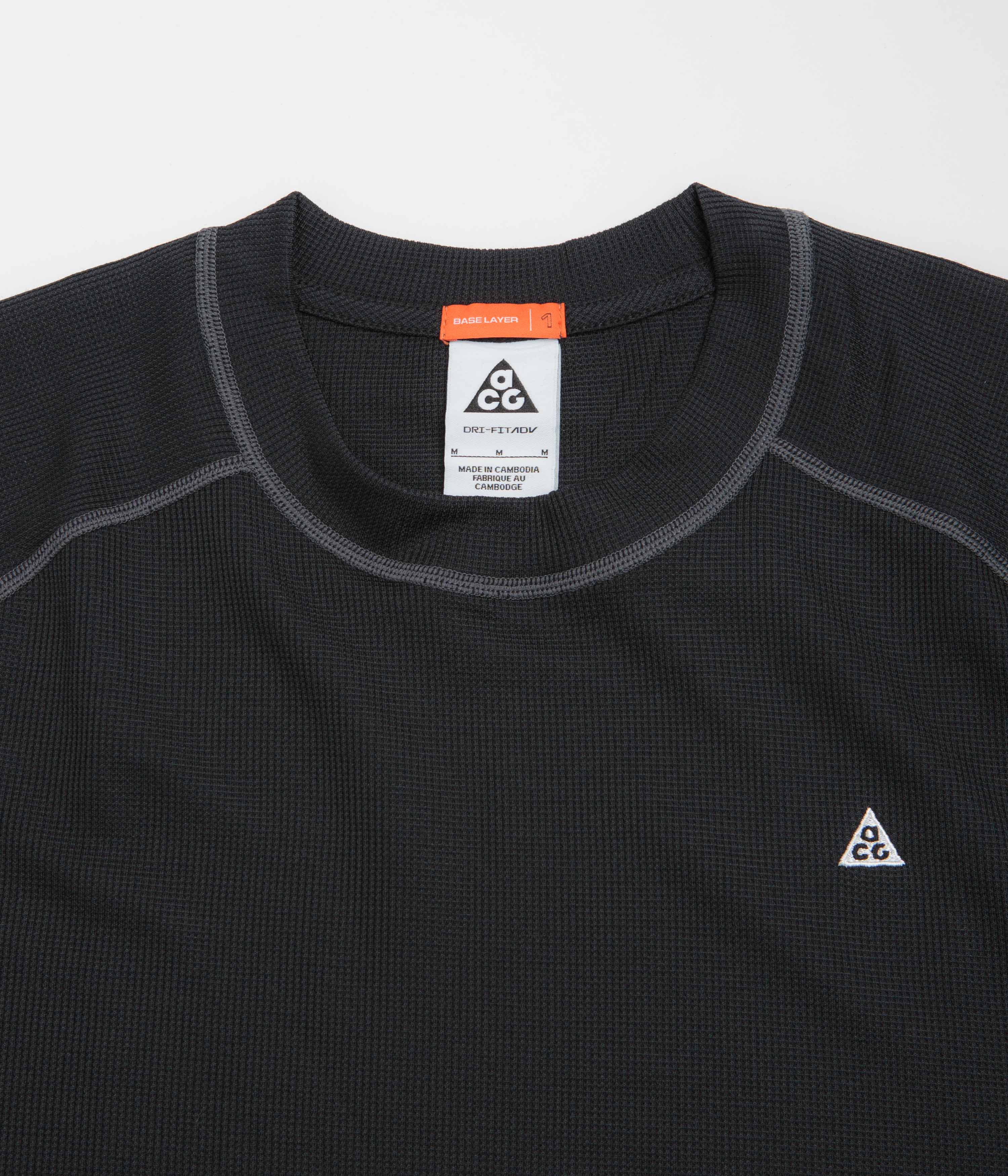 Nike ACG Chinati Long Sleeve T-Shirt - Black / Anthracite / Summit White - Image 3