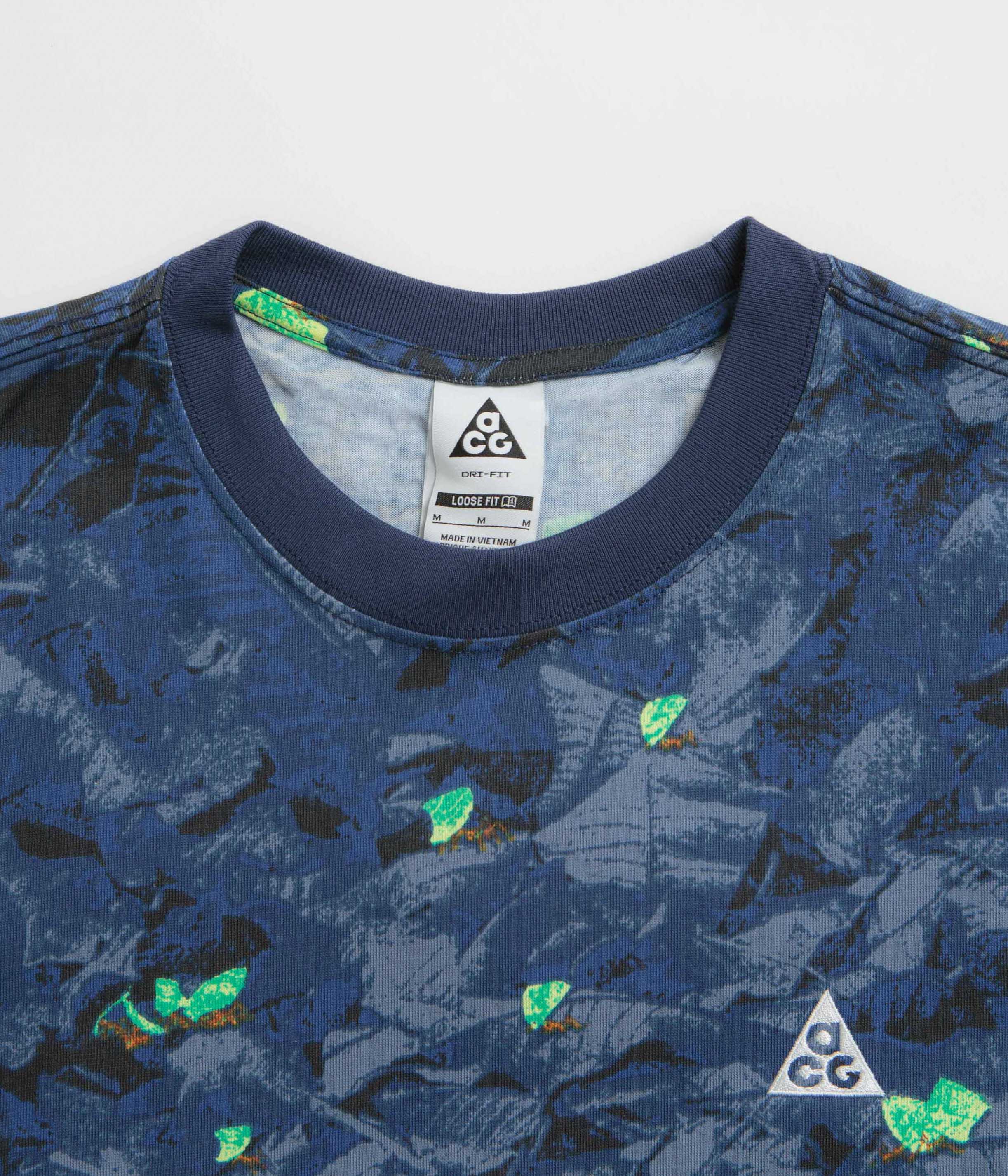 Nike ACG Leafcutter T-Shirt - Midnight Navy - Image 2