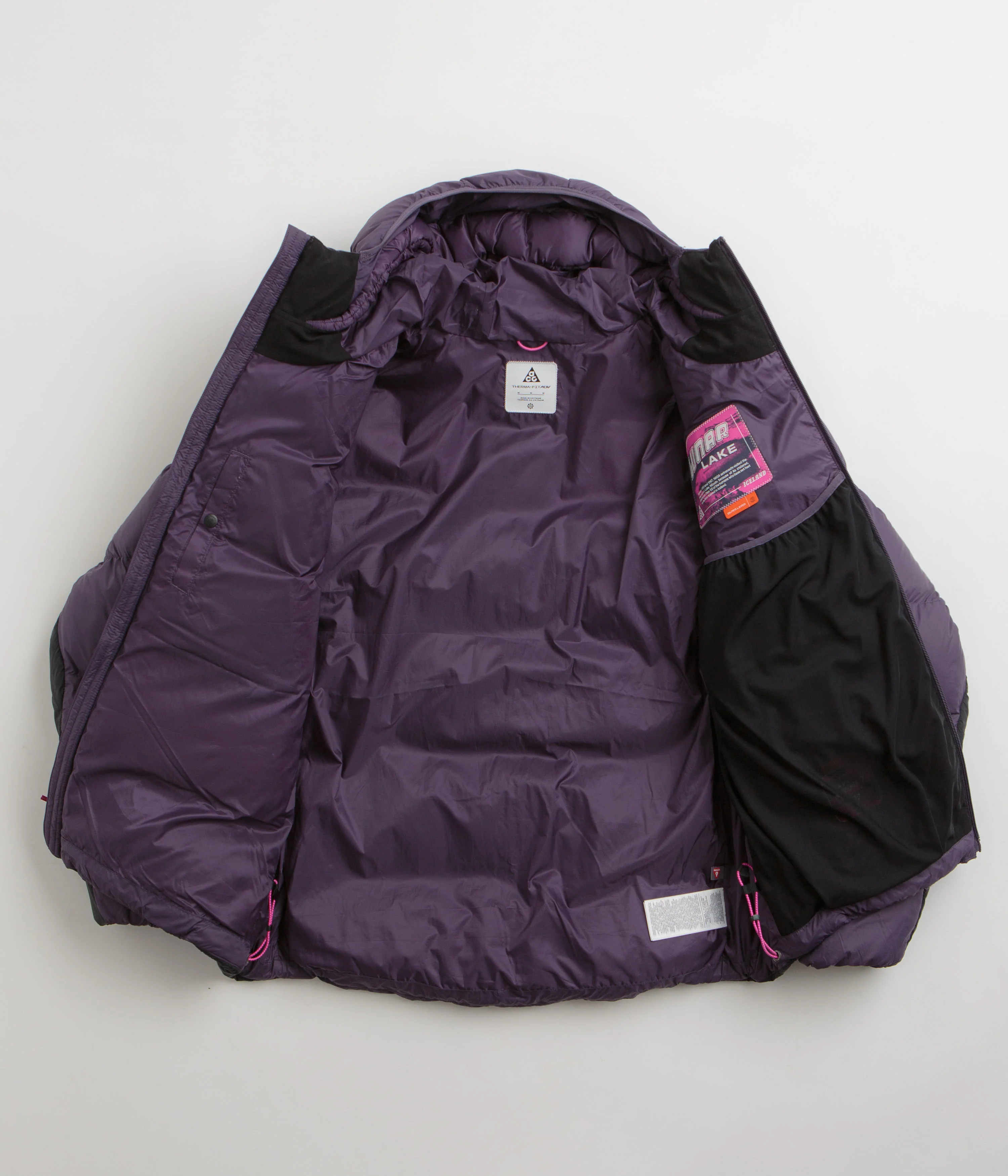 Nike ACG Lunar Lake Puffer Jacket - Dark Raisin / Black / Summit White - Image 2