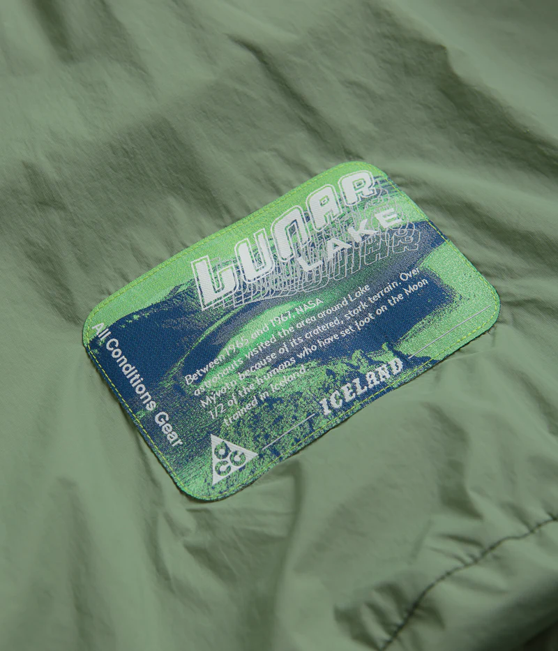 Nike ACG Lunar Lake Puffer Jacket - Oil Green / Medium Olive / Reflective Silver - Image 8