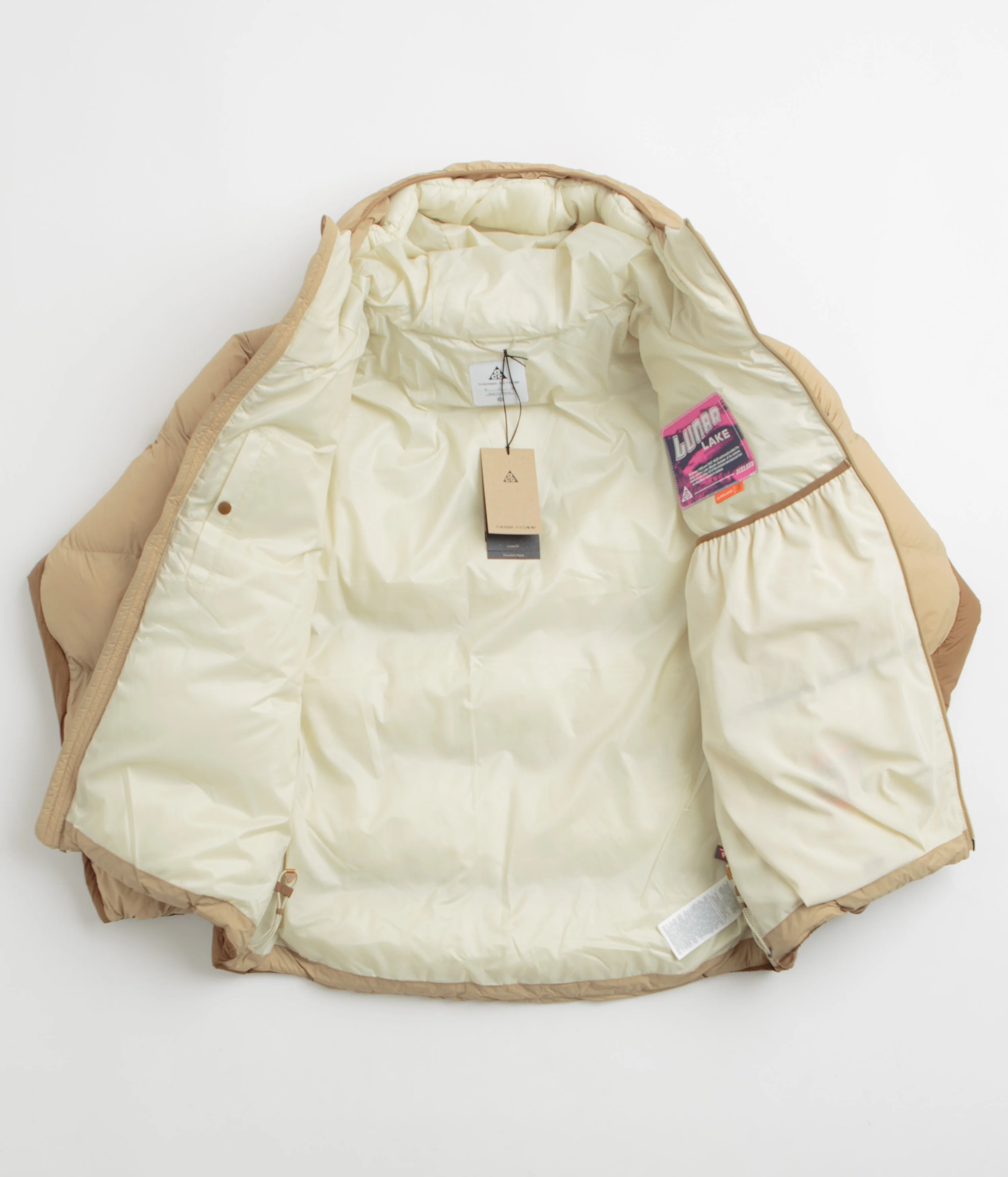 Nike ACG Lunar Lake Puffer Jacket - Parachute Beige / Summit White - Image 2