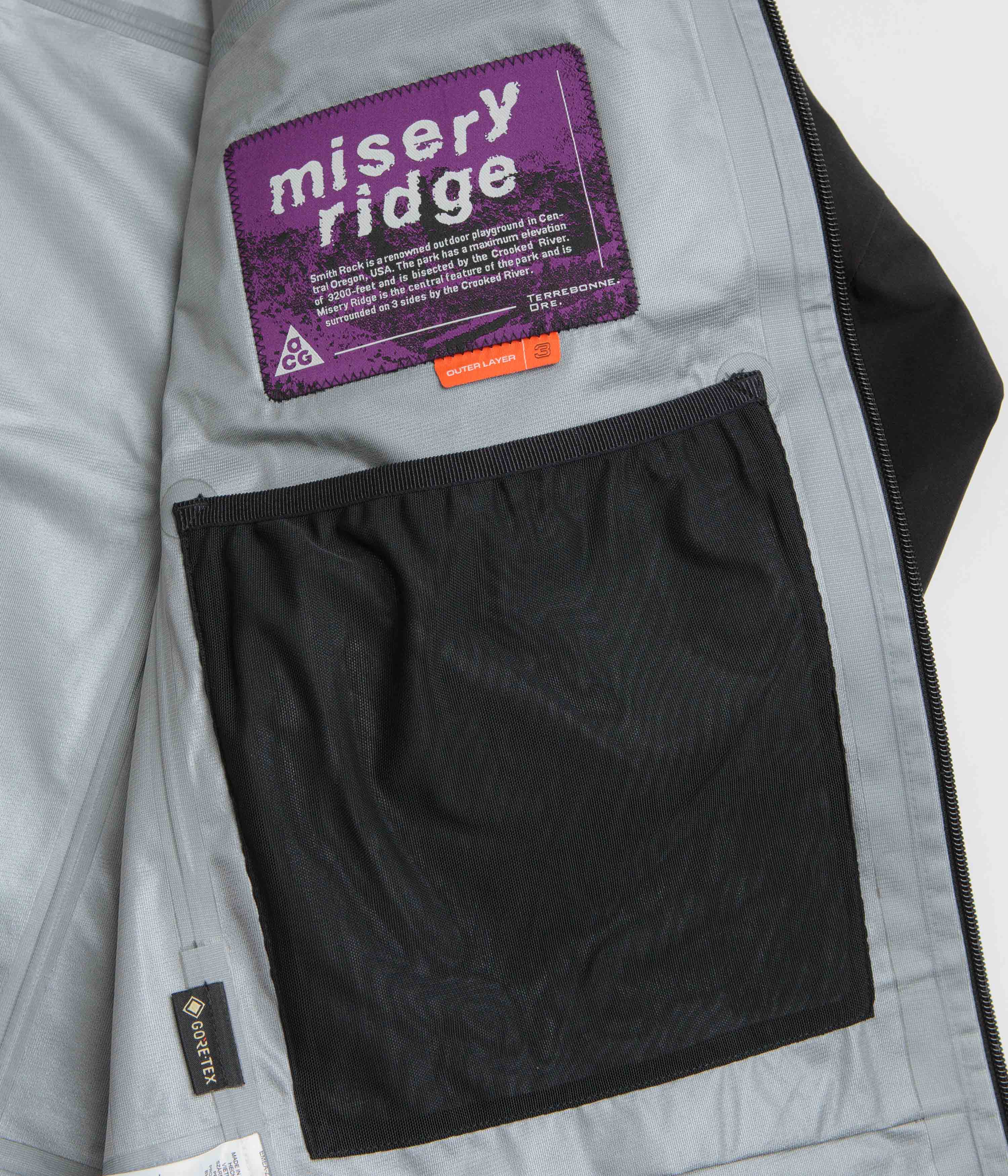 Nike ACG Misery Ridge Jacket - Black / Summit White - Image 5