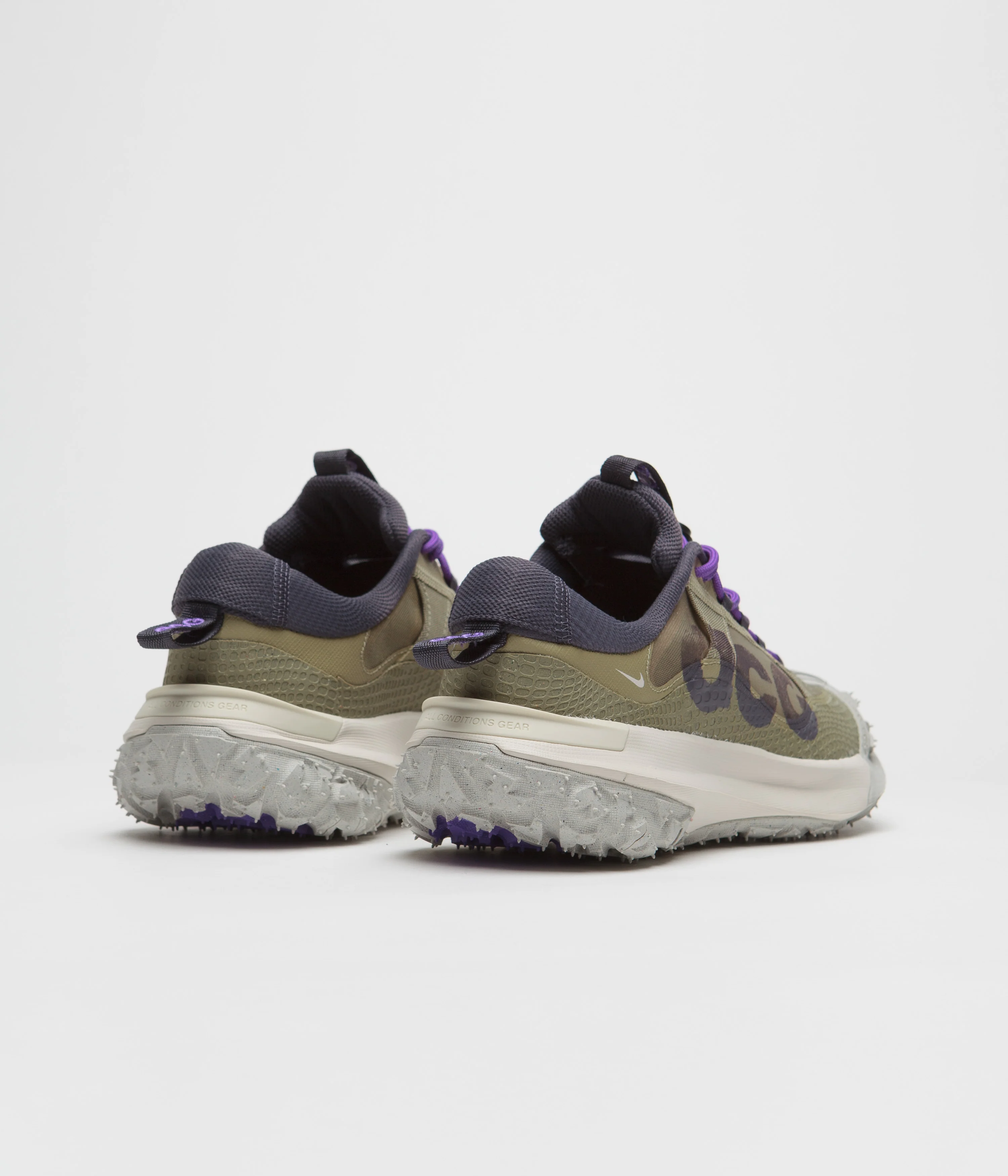 Nike ACG Mountain Fly 2 Low Shoes - Neutral Olive / Gridiron - Action Grape - Image 4