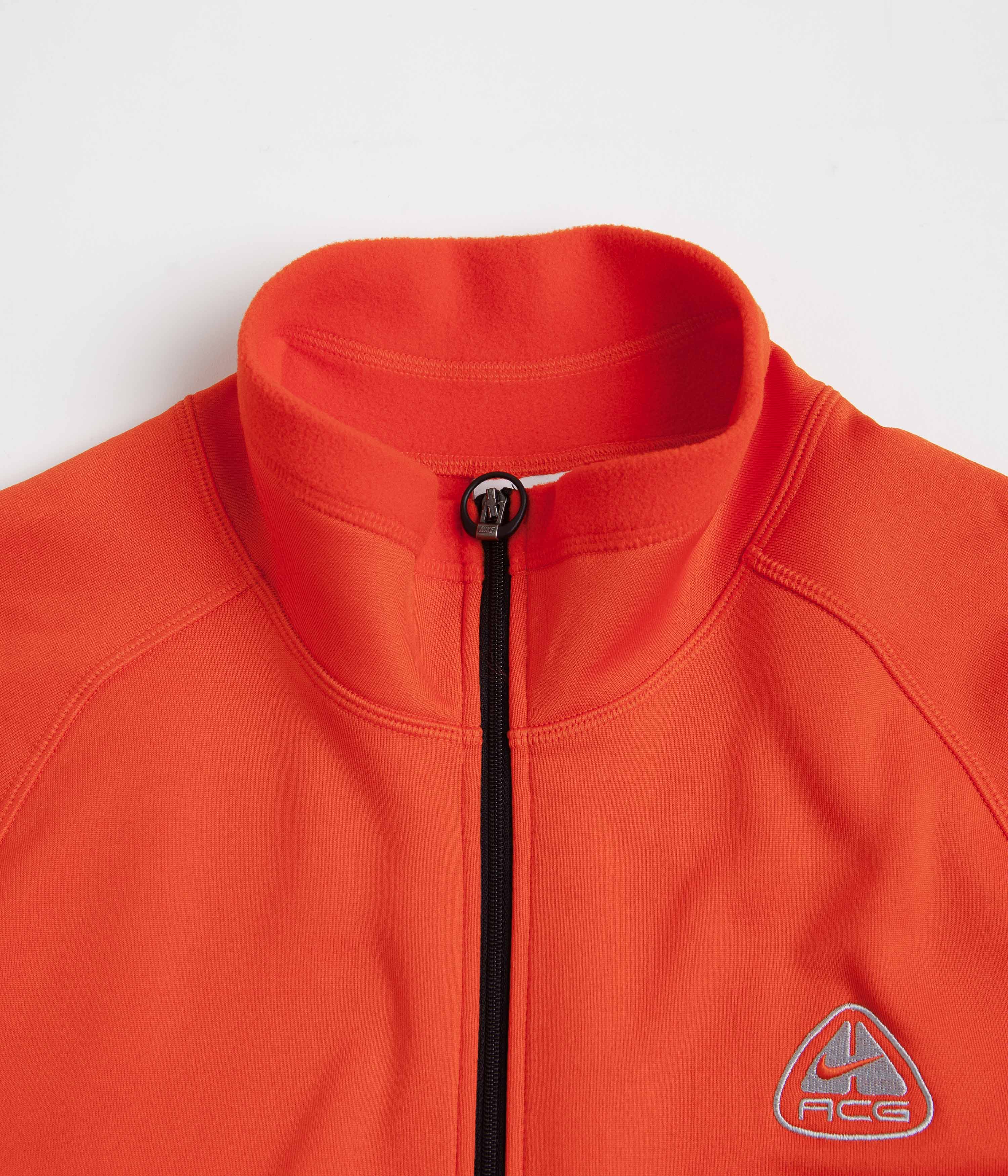 Nike ACG Oregon Series Polartec Zip Sweatshirt - Picante Red / Black / Wolf Grey - Image 4