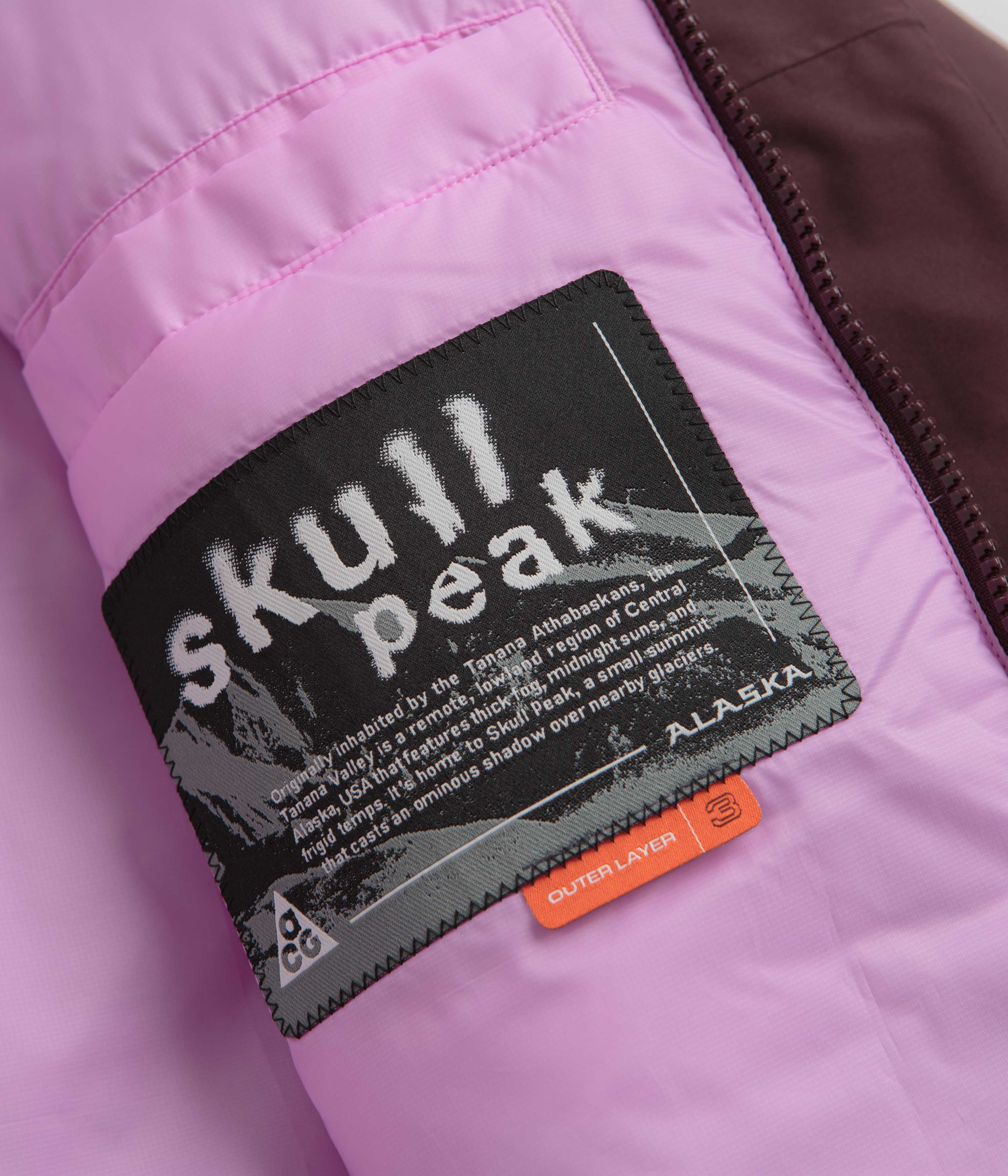 Nike ACG Skull Peak Jacket - Burgundy Crush / Beyond Pink / Summit White - Image 8