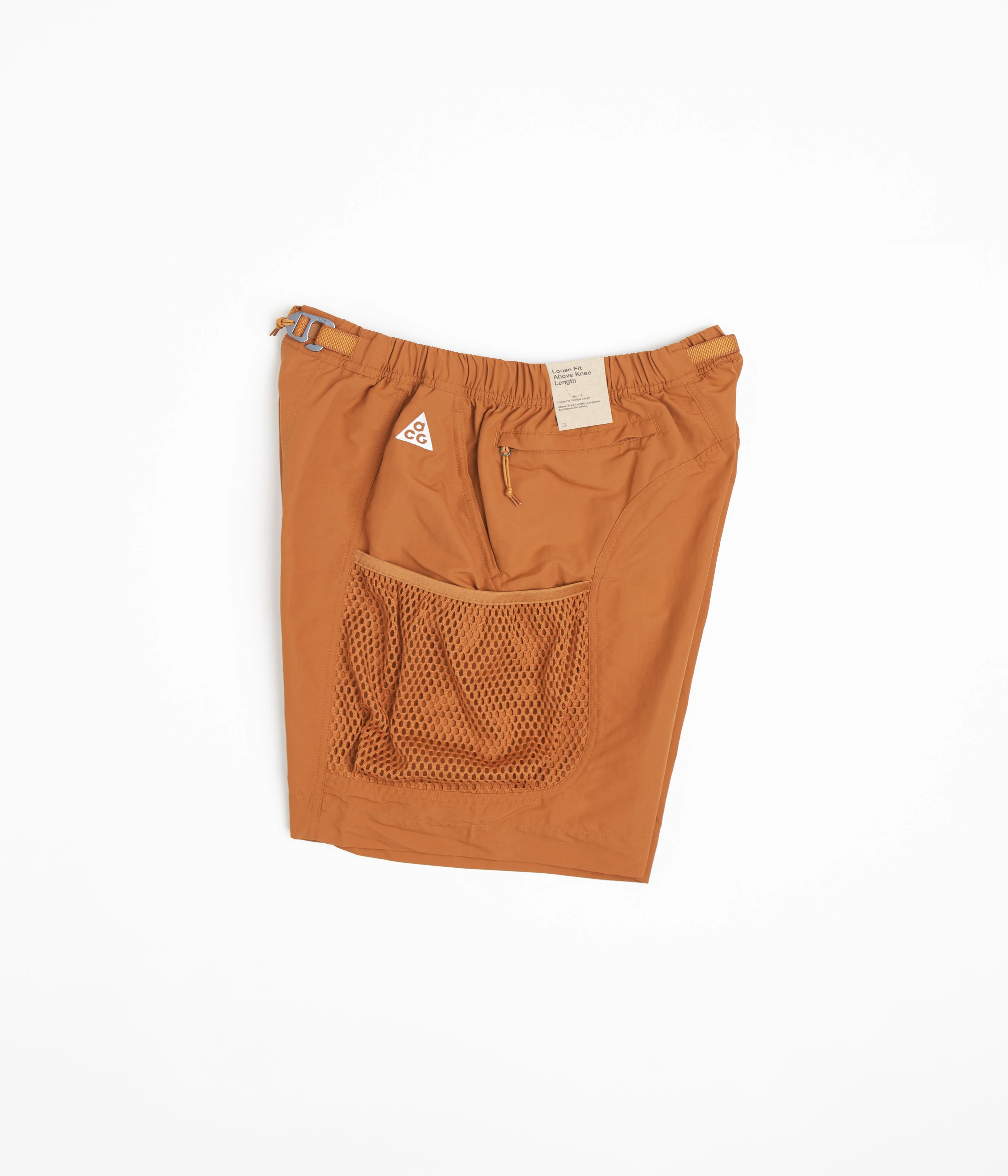 Nike ACG Snowgrass Cargo Shorts - Dark Russet / Monarch / Summit White - Image 2