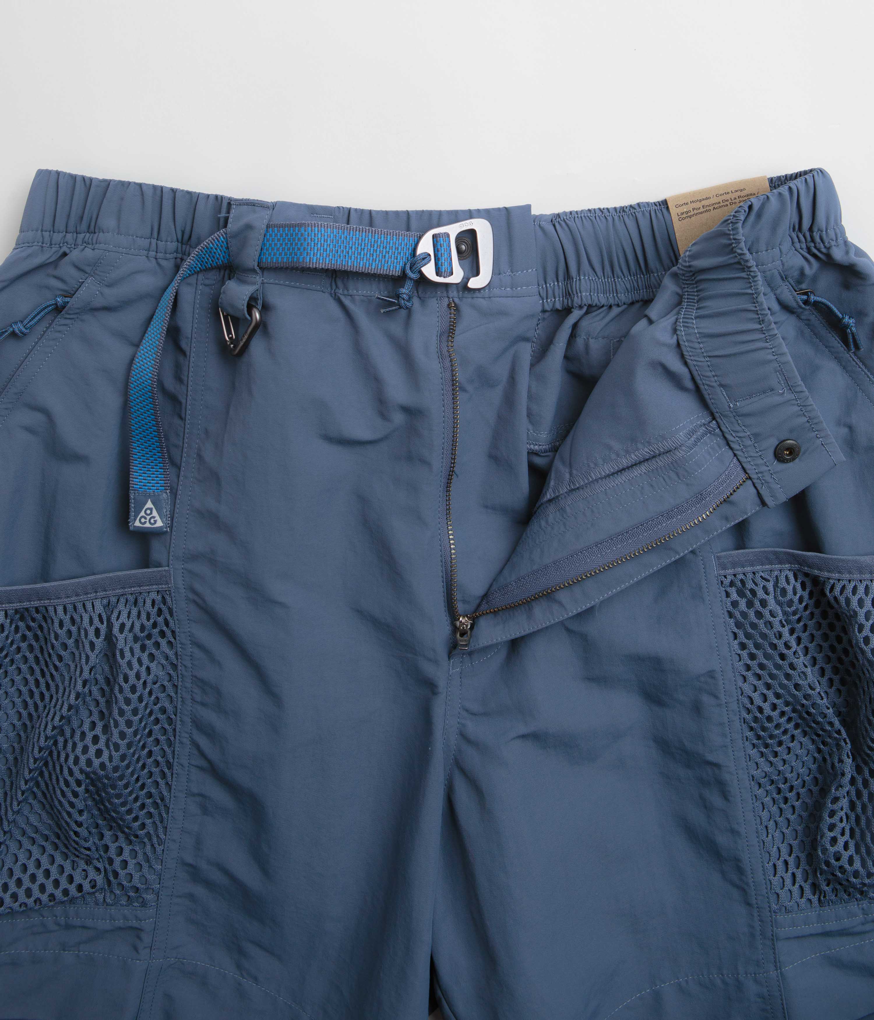 Nike ACG Snowgrass Cargo Shorts - Diffused Blue / Summit White - Image 6