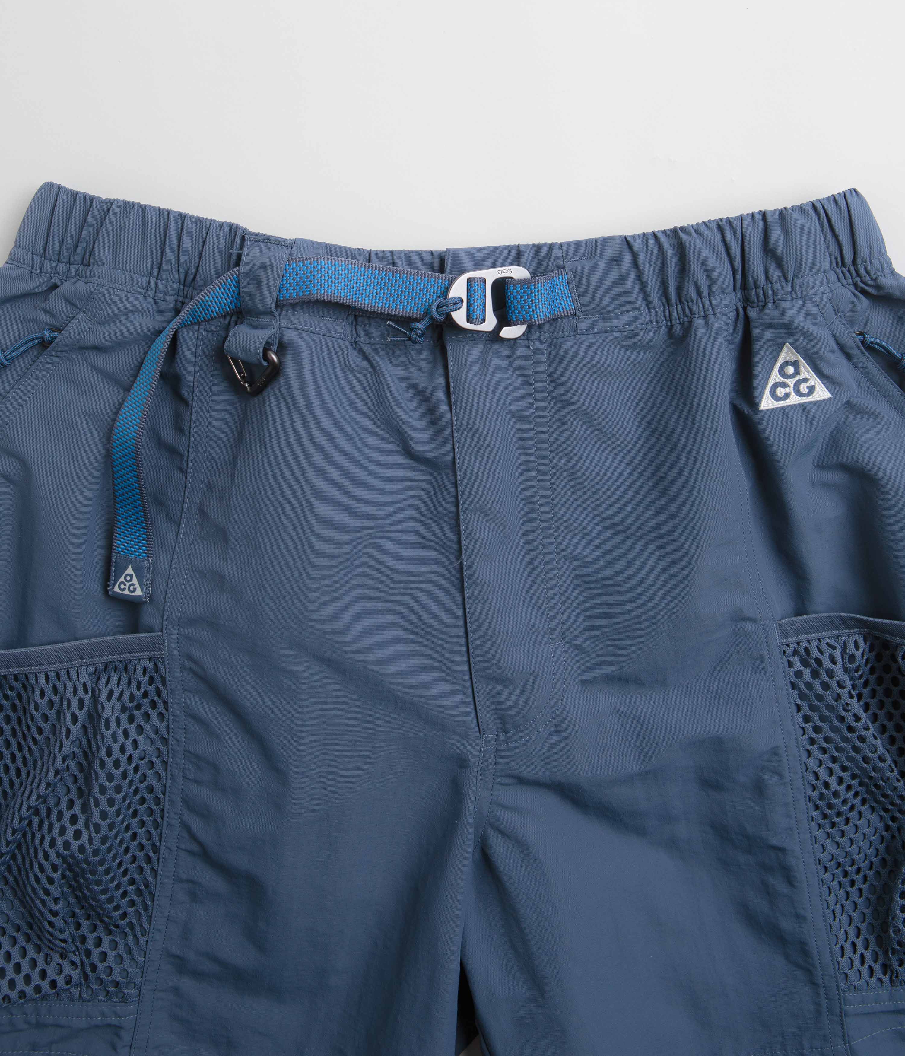 Nike ACG Snowgrass Cargo Shorts - Diffused Blue / Summit White - Image 7