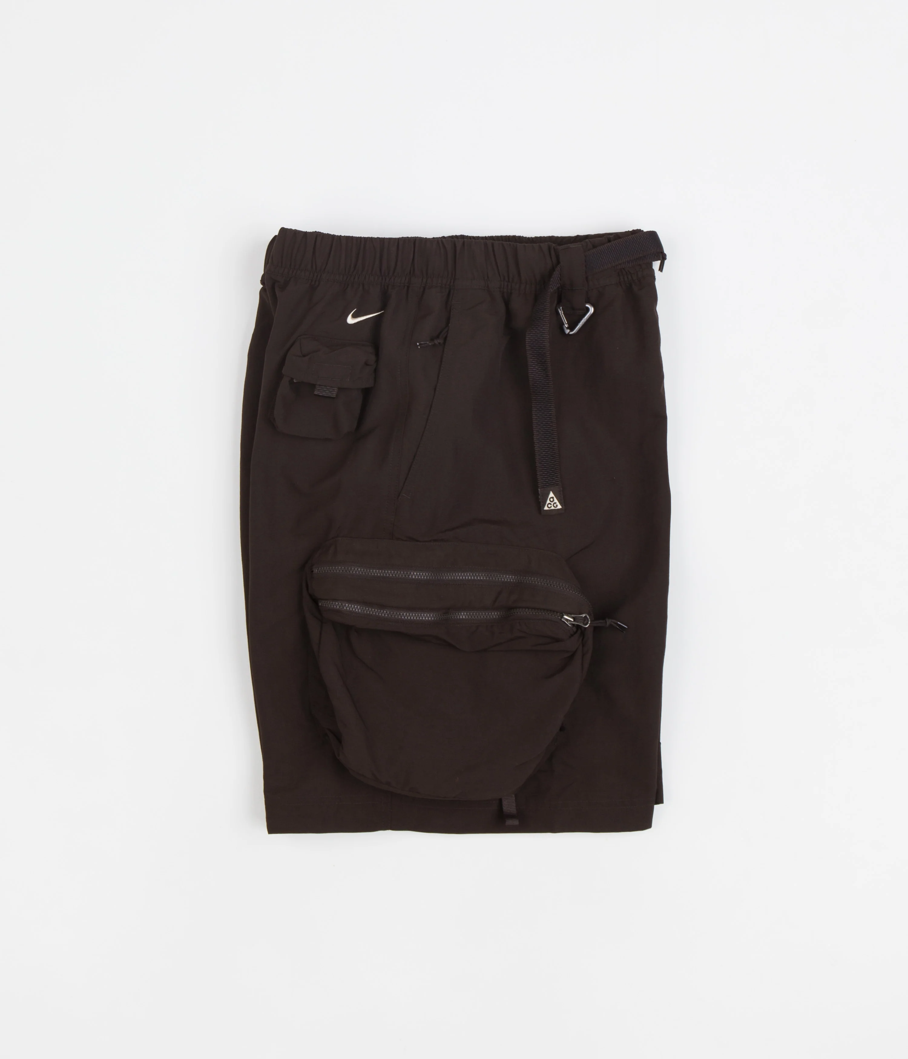 Nike ACG Snowgrass Cargo Shorts - Velvet Brown / Black / Sanddrift - Image 2