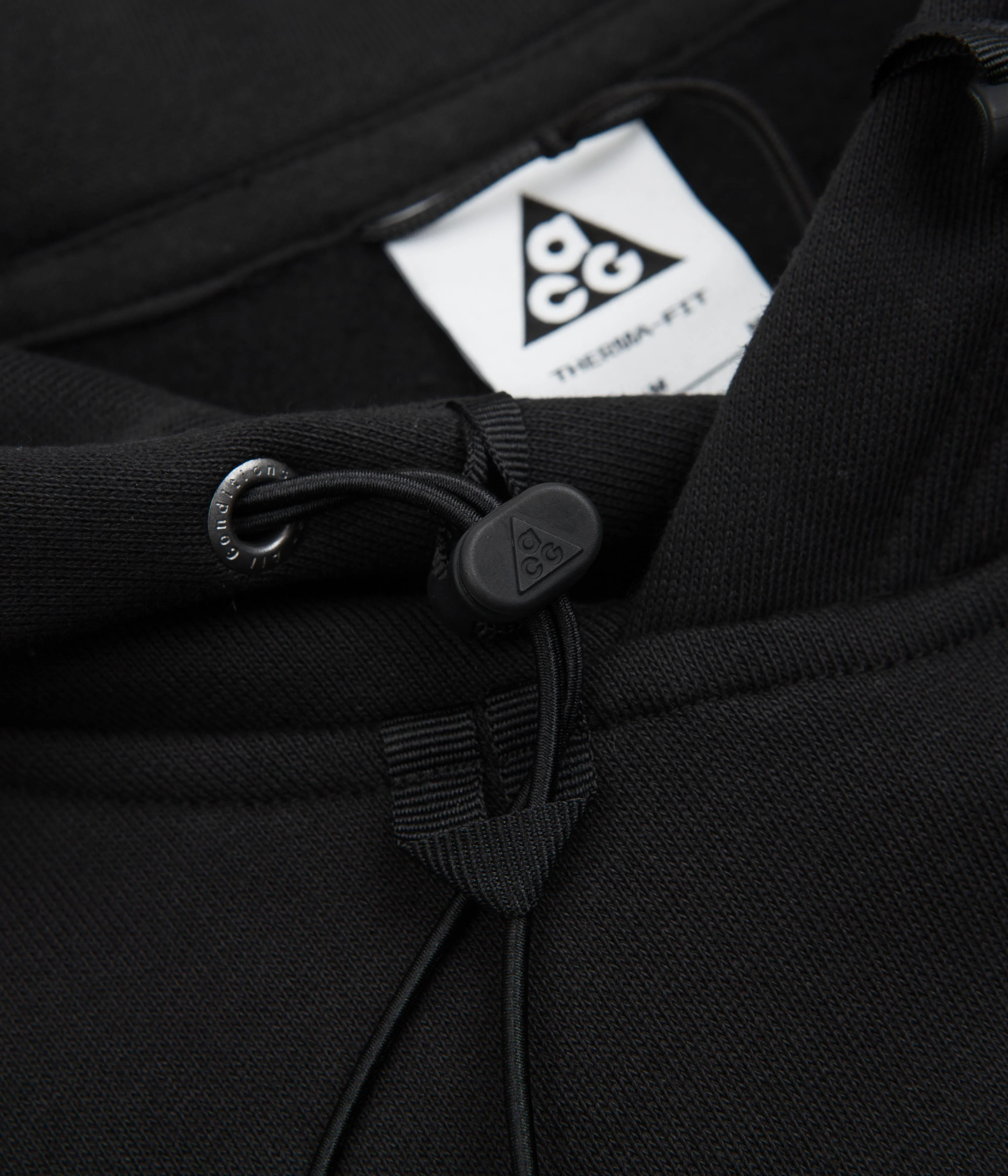 Nike ACG Therma-FIT Fleece Hoodie - Black / Dark Smoke Grey / Summit White - Image 5