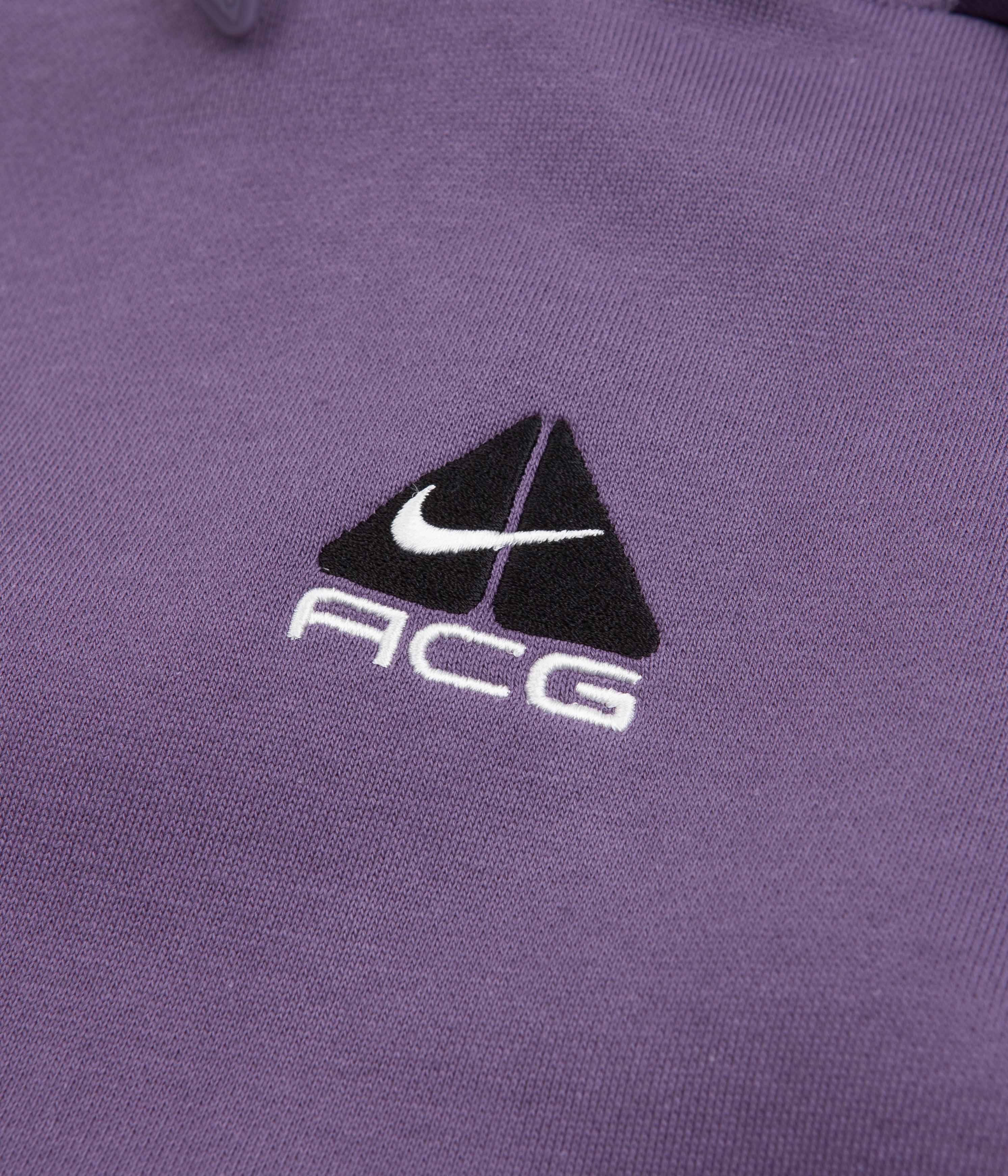 Nike ACG Therma-FIT Fleece Hoodie - Canyon Purple / Amethyst Wave / Summit White - Image 3