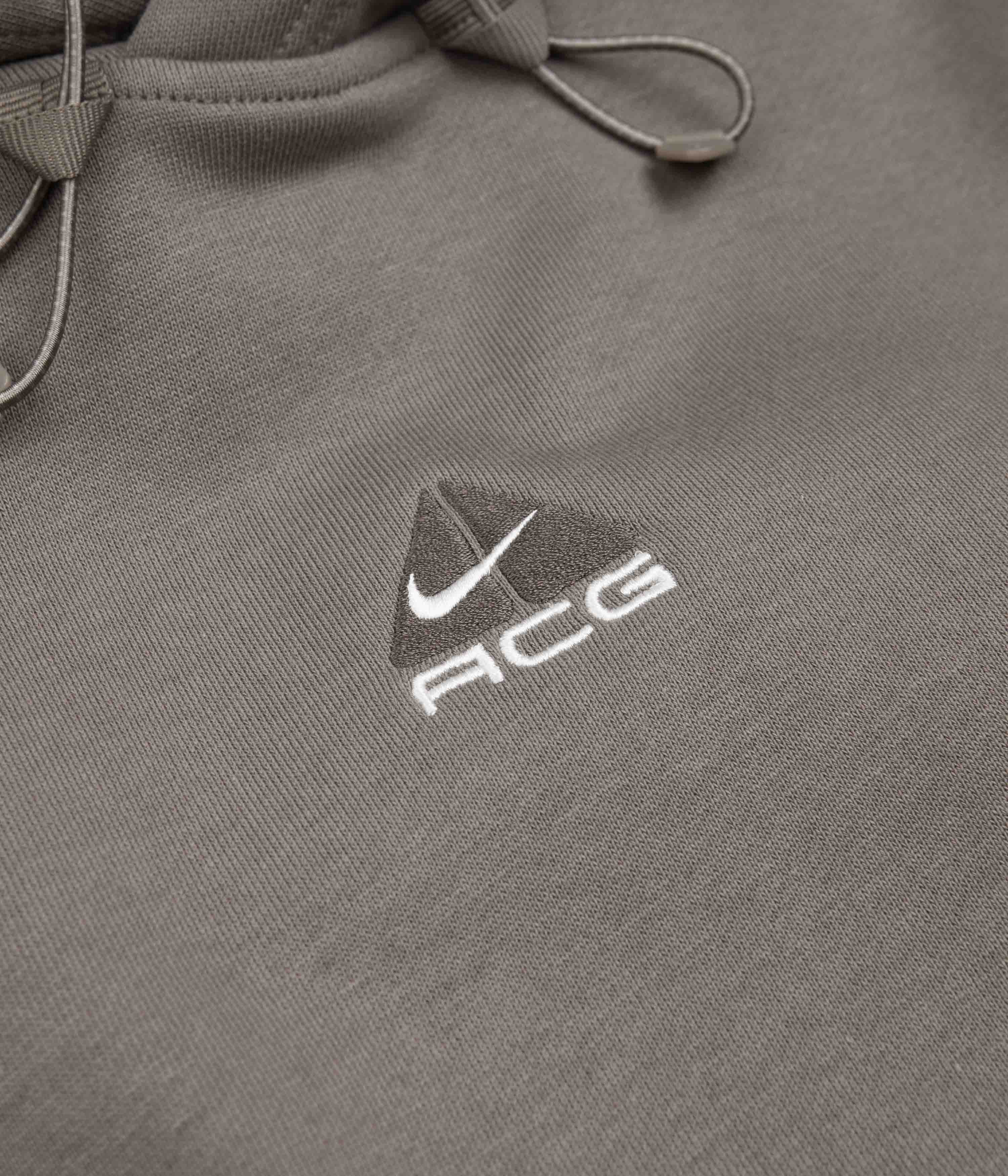 Nike ACG Therma-FIT Fleece Hoodie - Olive Grey / Ironstone - Image 4
