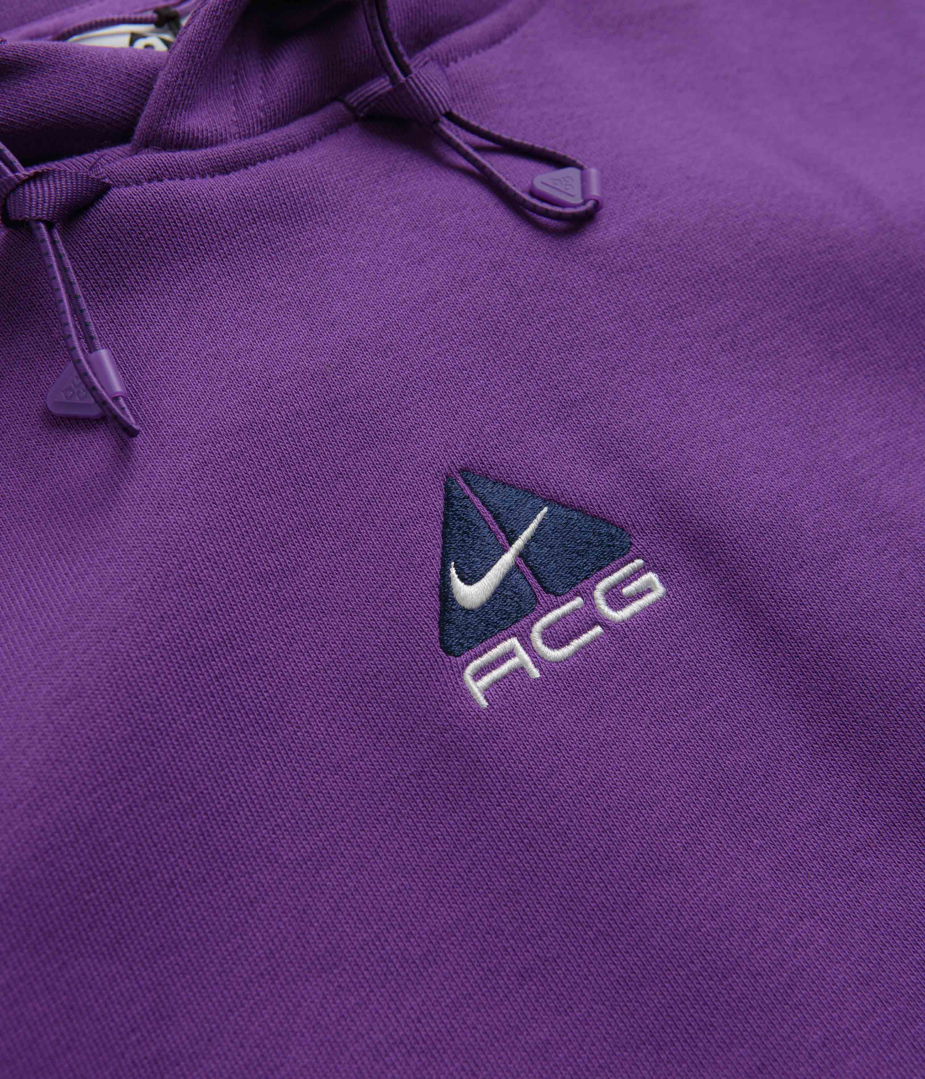 Nike ACG Therma-FIT Fleece Hoodie - Purple Cosmos / Summit White - Image 3