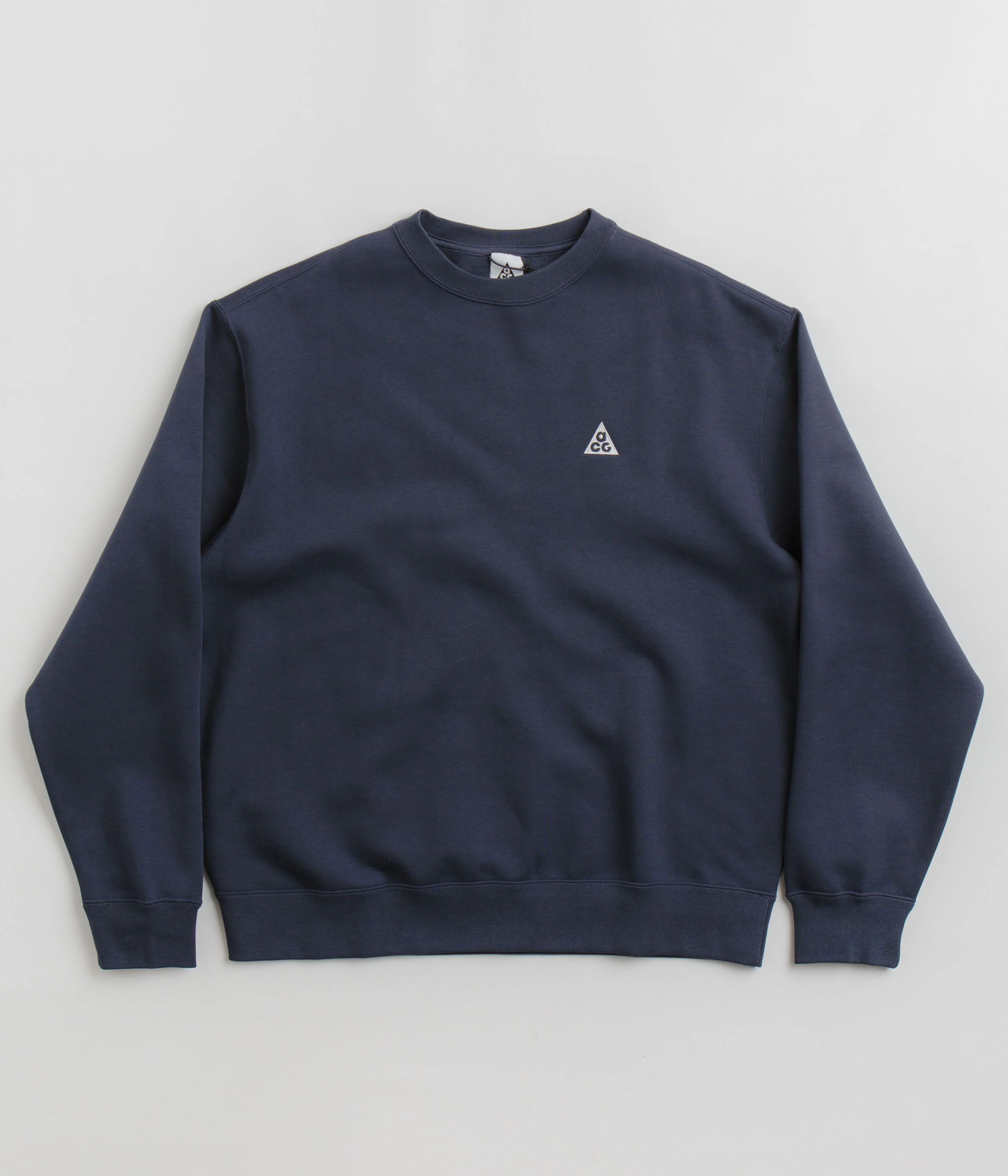 Nike ACG Tuff Fleece Crewneck Sweatshirt - Thunder Blue / Summit White - Image 2