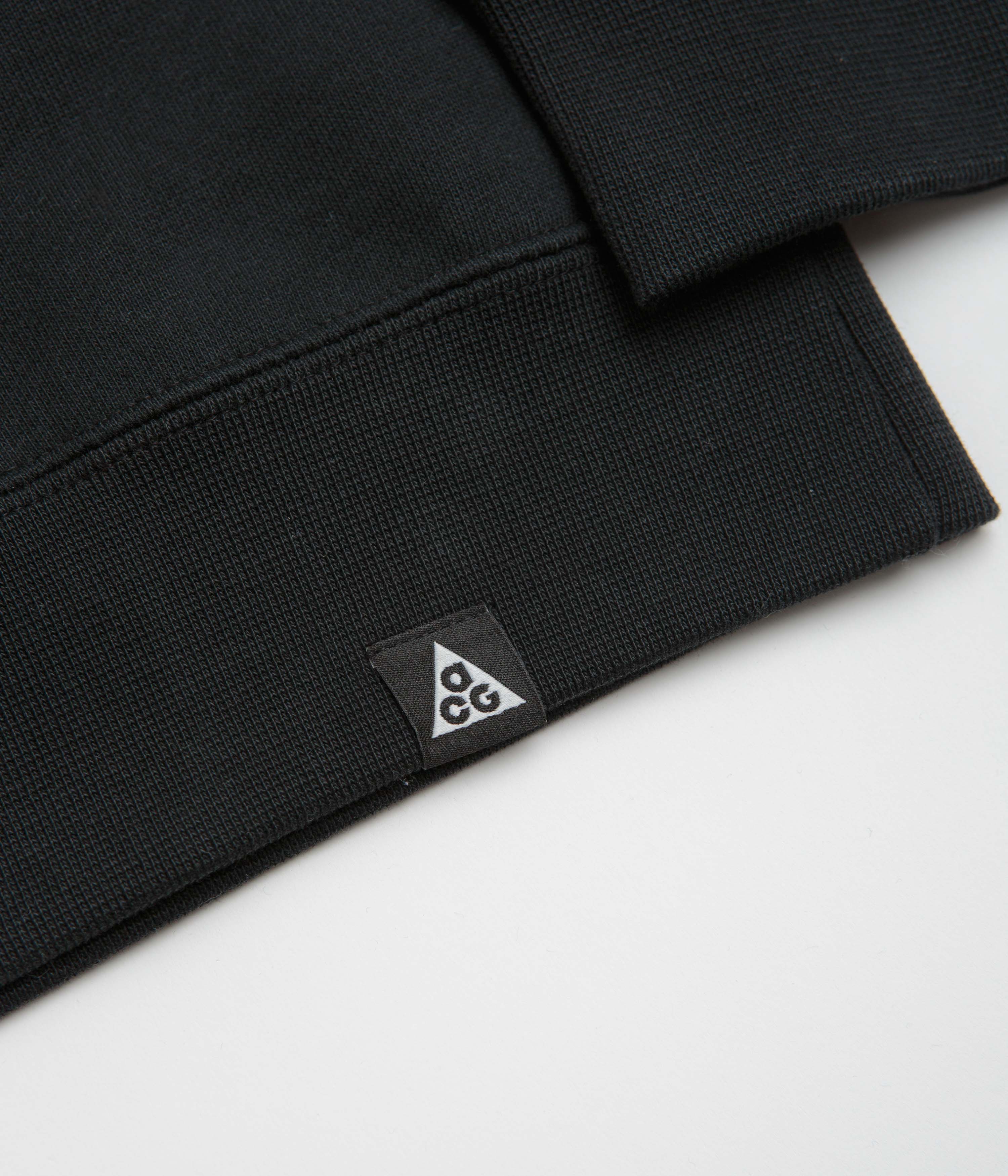 Nike ACG Tuff Fleece Graphic Crewneck Sweatshirt - Black - Image 5