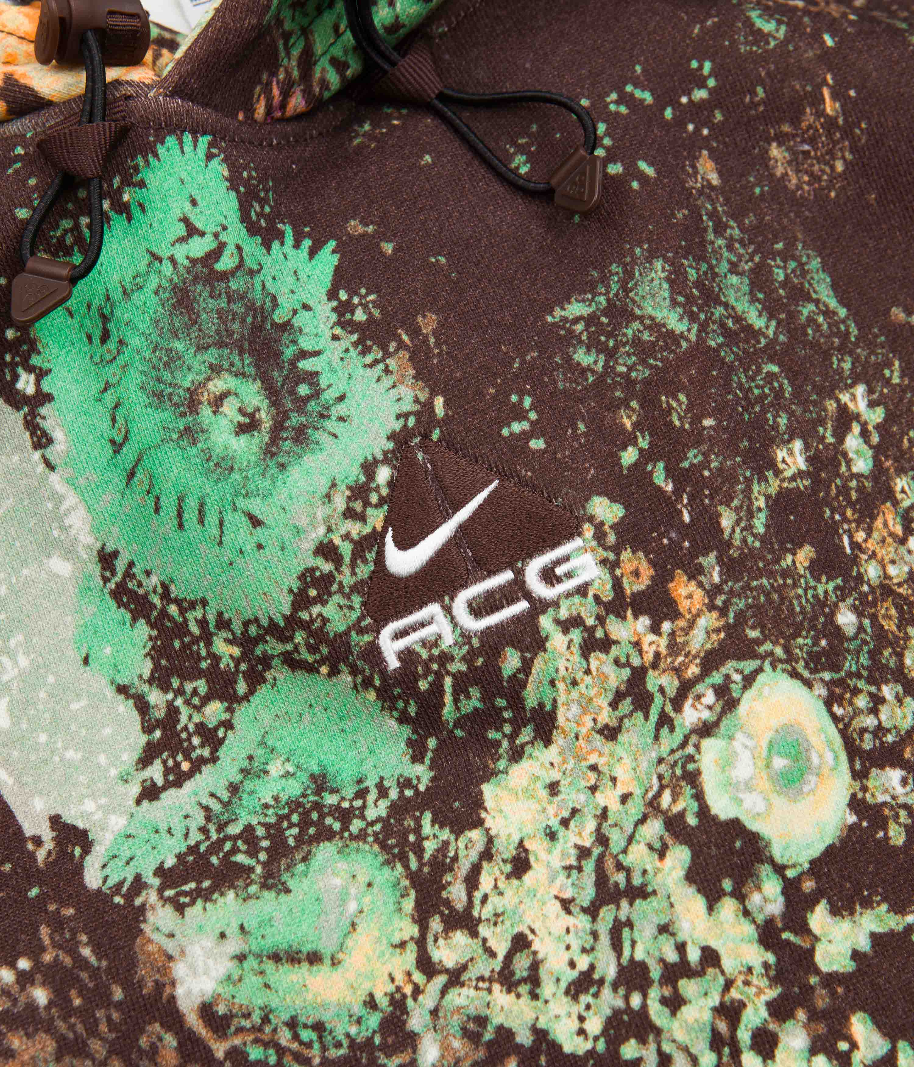 Nike ACG Tuff Fleece Hoodie - Bright Mandarin / Earth / Summit White - Image 3