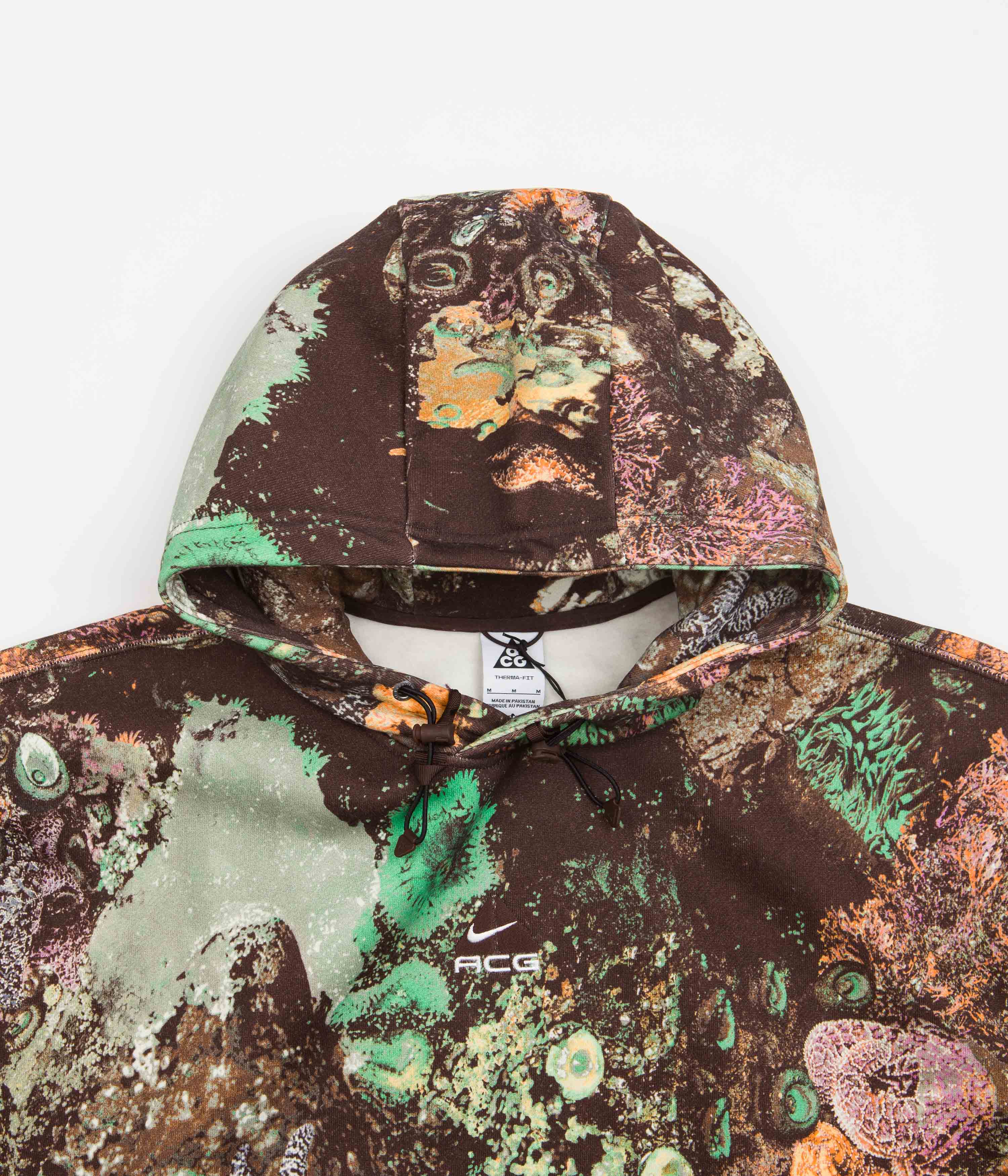 Nike ACG Tuff Fleece Hoodie - Bright Mandarin / Earth / Summit White - Image 4