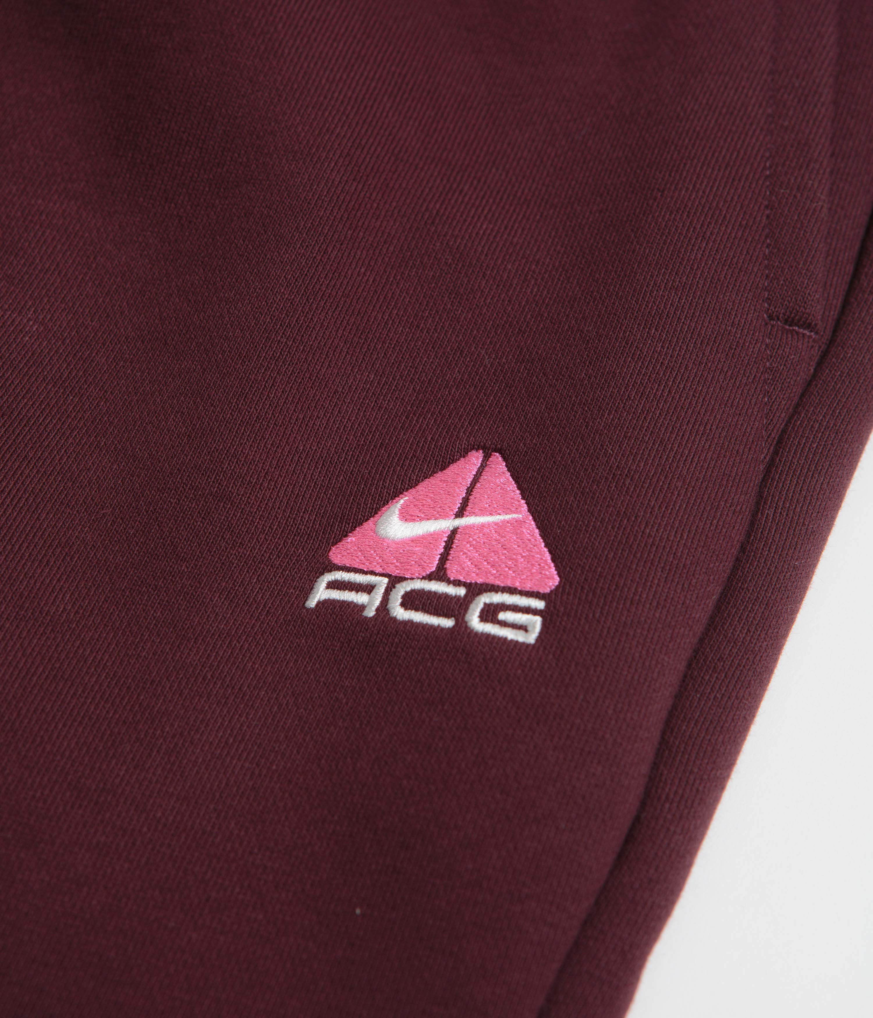 Nike ACG Tuff Fleece Lungs Pants - Burgundy Crush / Laser Fuchsia - Image 7