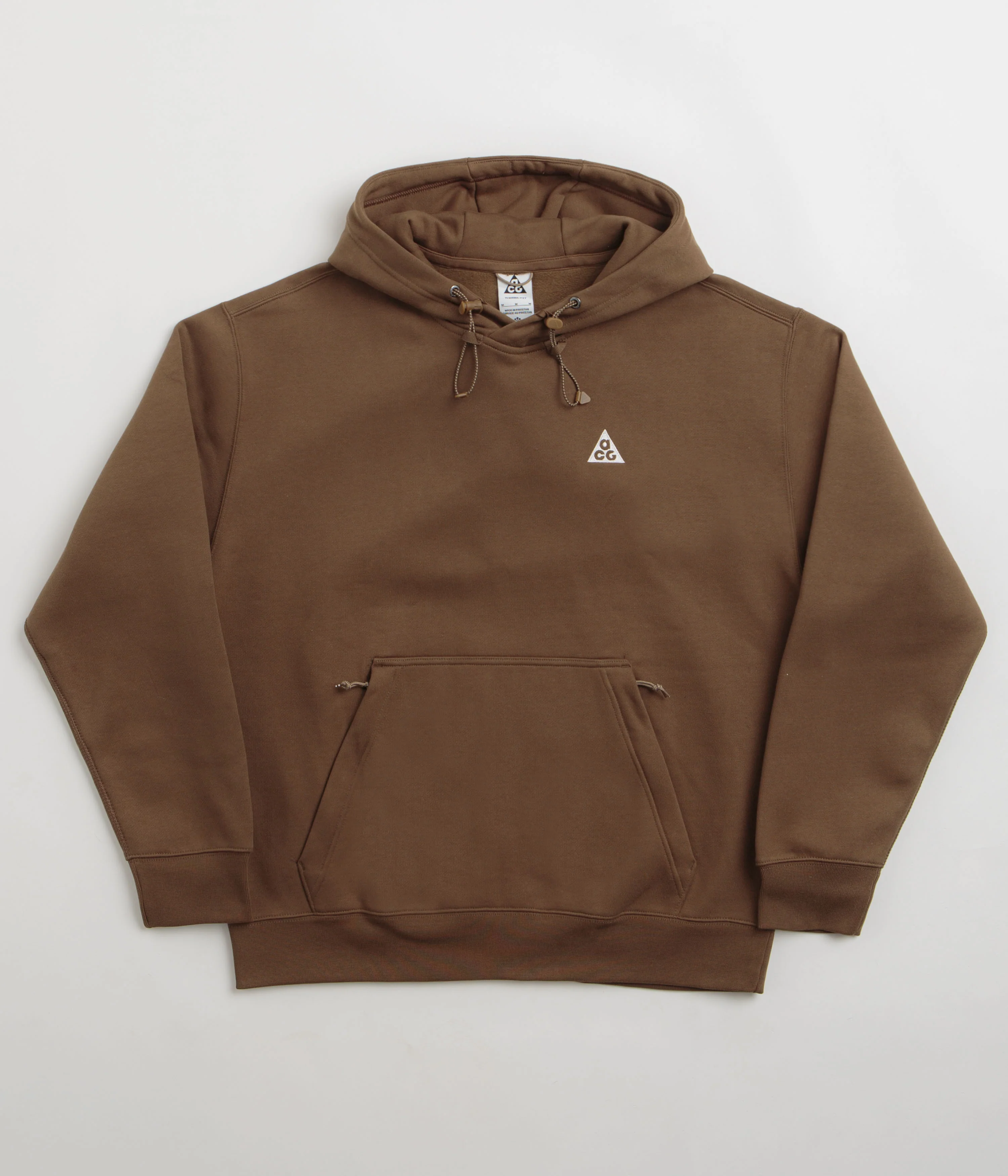 Nike ACG Tuff Fleece Triangle Hoodie - Mosswood Brown / Light Khaki / Summit White
