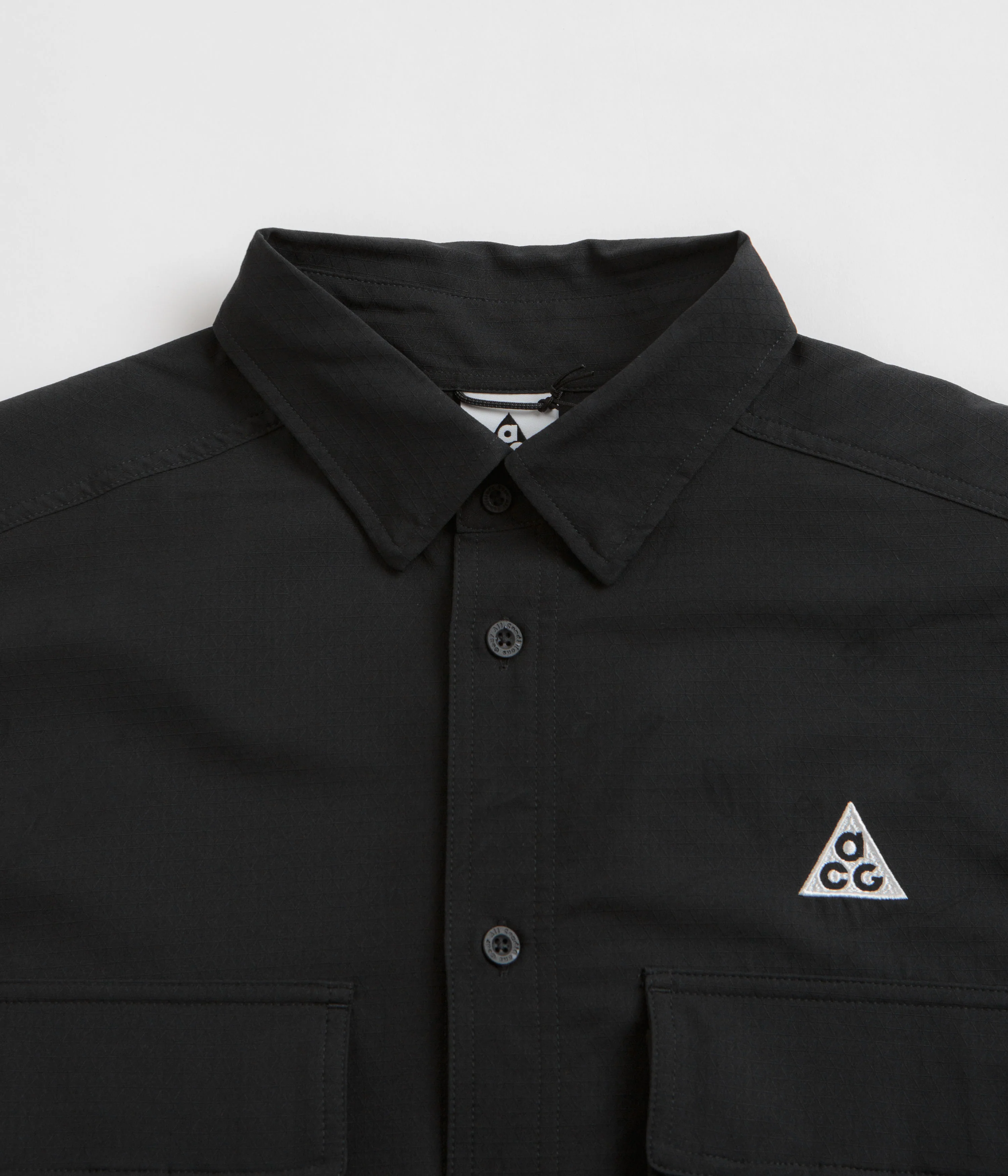 Nike ACG UV Devastation Trail Shirt - Black / Summit White - Image 2
