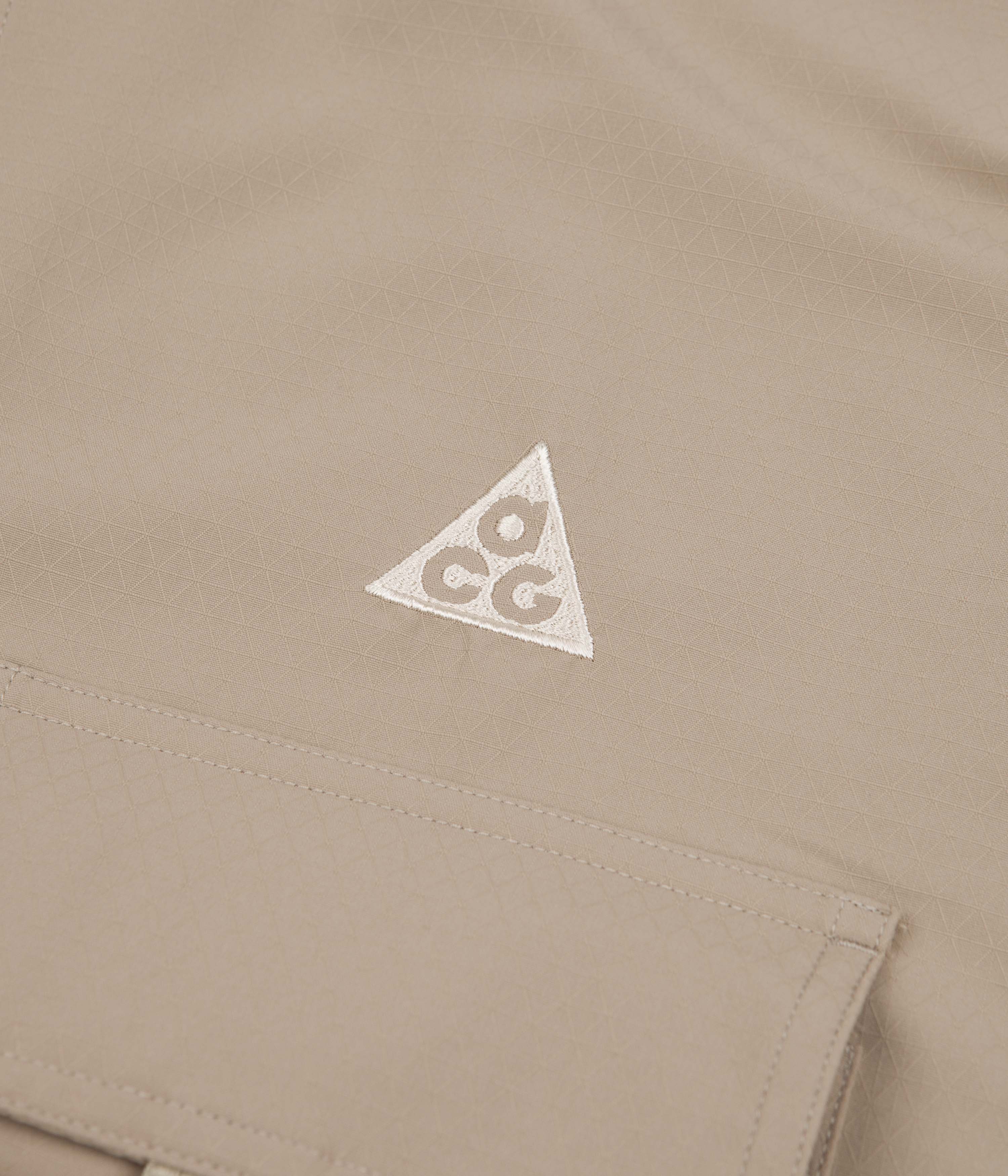 Nike ACG UV Devastation Trail Shirt - Khaki / Matte Olive / Gold Suede / Sanddrift - Image 4