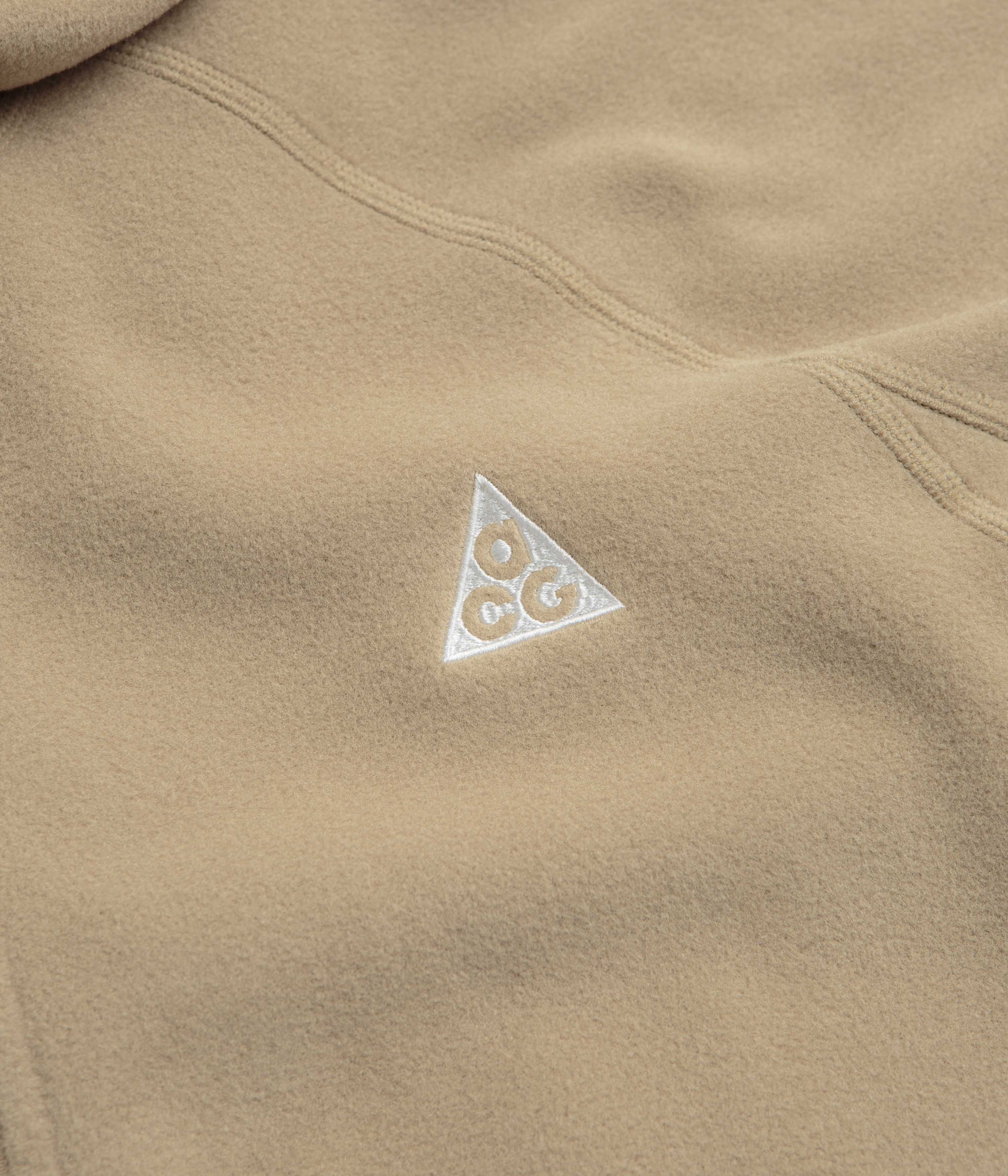 Nike ACG Wolf Tree Full Zip Hoodie - Parachute Beige / Summit White - Image 5