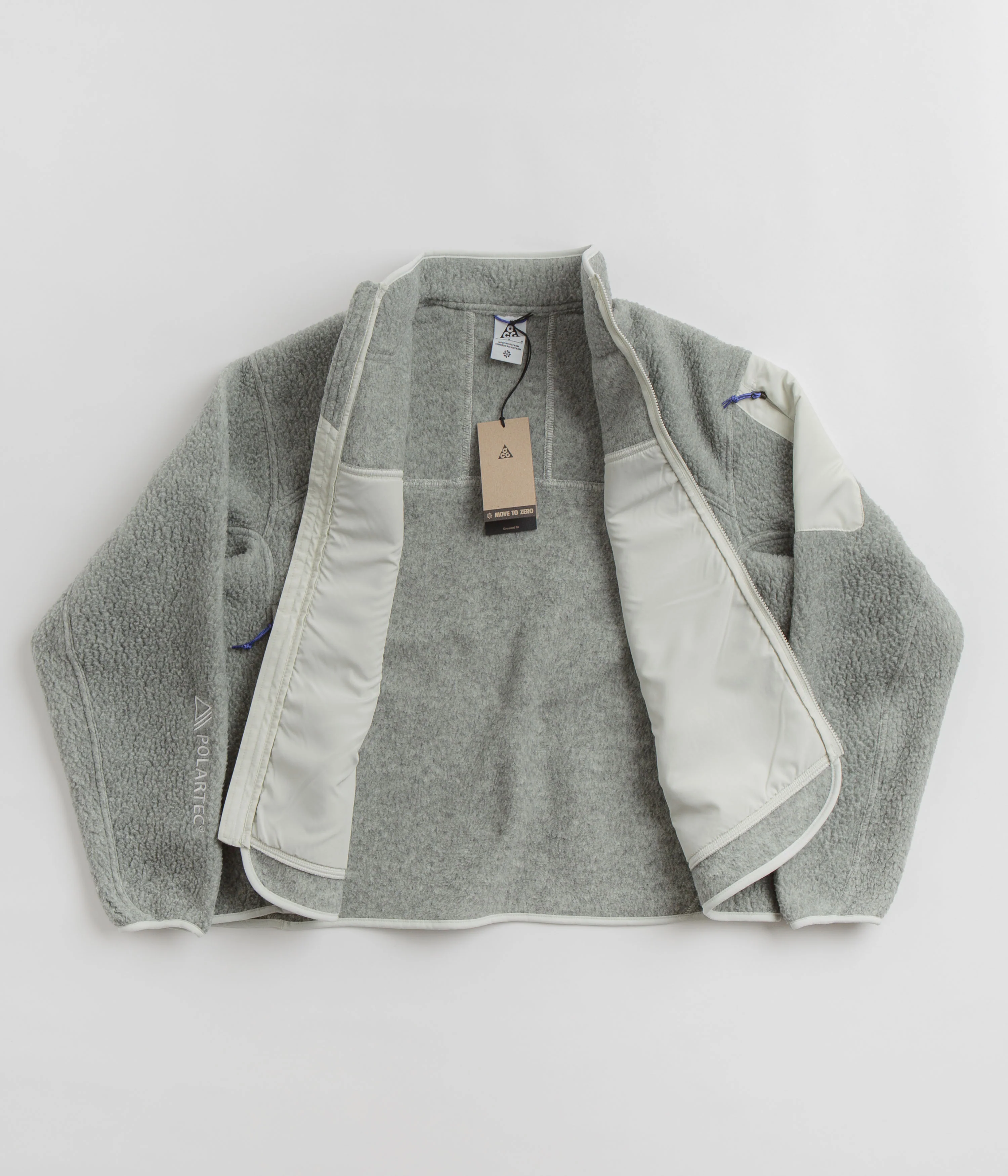 Nike ACG Womens Arctic Wolf Full-Zip Fleece - Sea Glass / Sea Glass / Summit White - Image 2